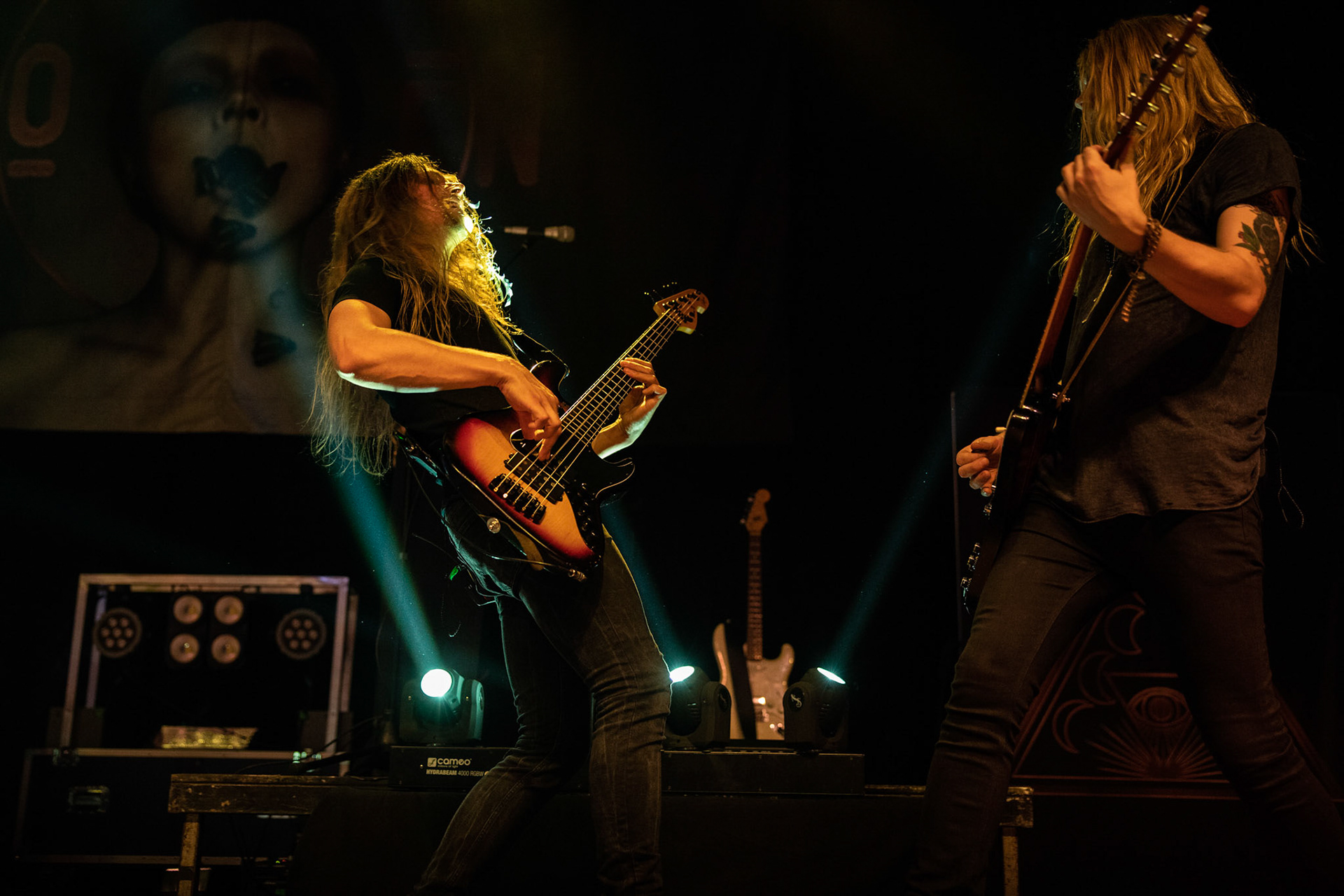 SOEN - Szwecja, rock progresywny, progmetal.  Stefan Stenberg – Bass
Cody Ford – Guitar
Lars Åhlund – Keys, guitar
Joel Ekelöf – Vocals
Martin Lopez – Drums, percussion
Knock Out Productions
Progresja Warszawa. fot. Andrzej Wasilkiewicz/Reporter