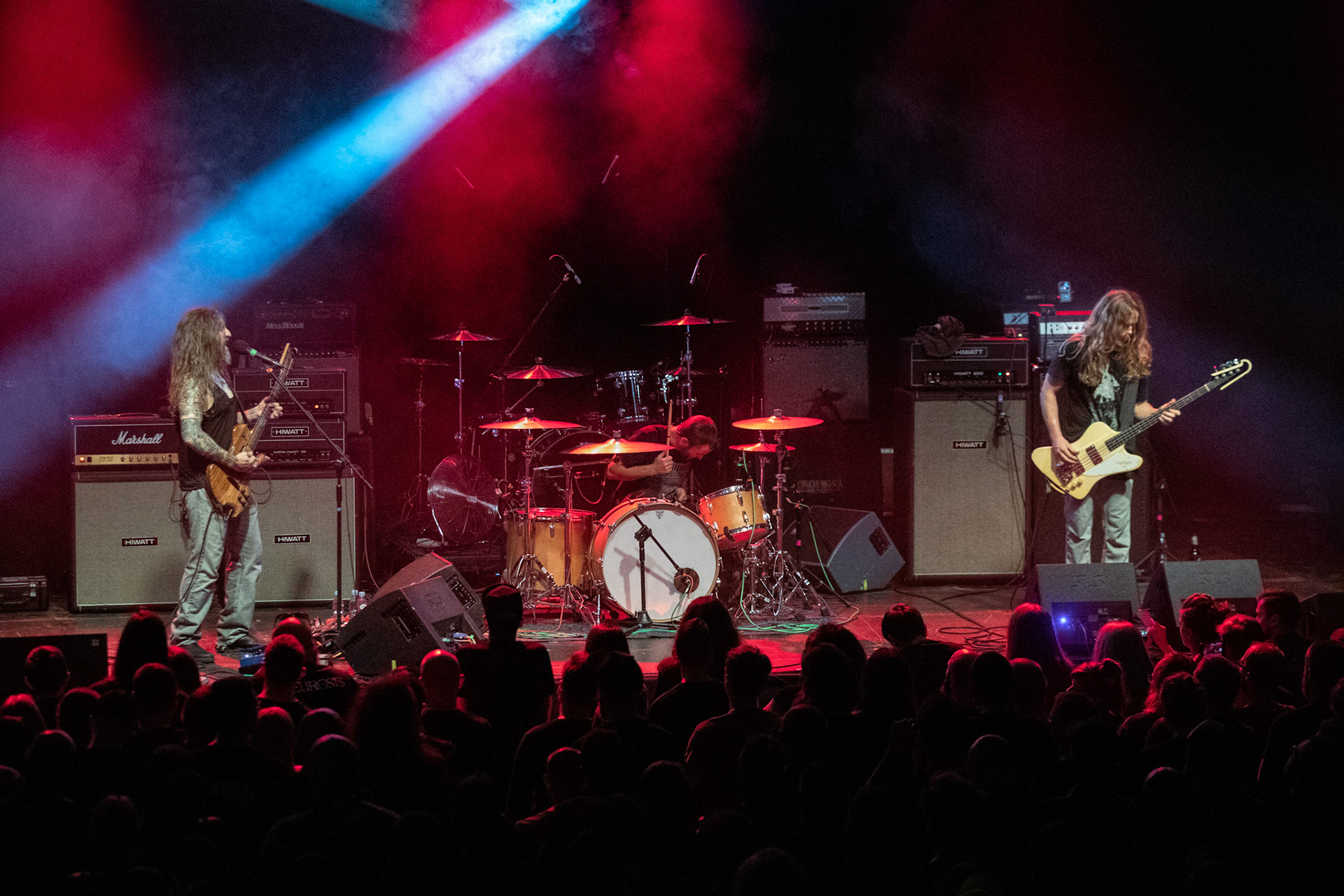 YOB - USA Eugene - Doom metal stoner metal post-metal
Mike Scheidt - wokal gitara,
Travis Foster - perkusja,
Aaron Rieseberg - bass, Produkcja Knock Out Productions, fot. Andrzej kaziq Wasilkiewicz/Reporter