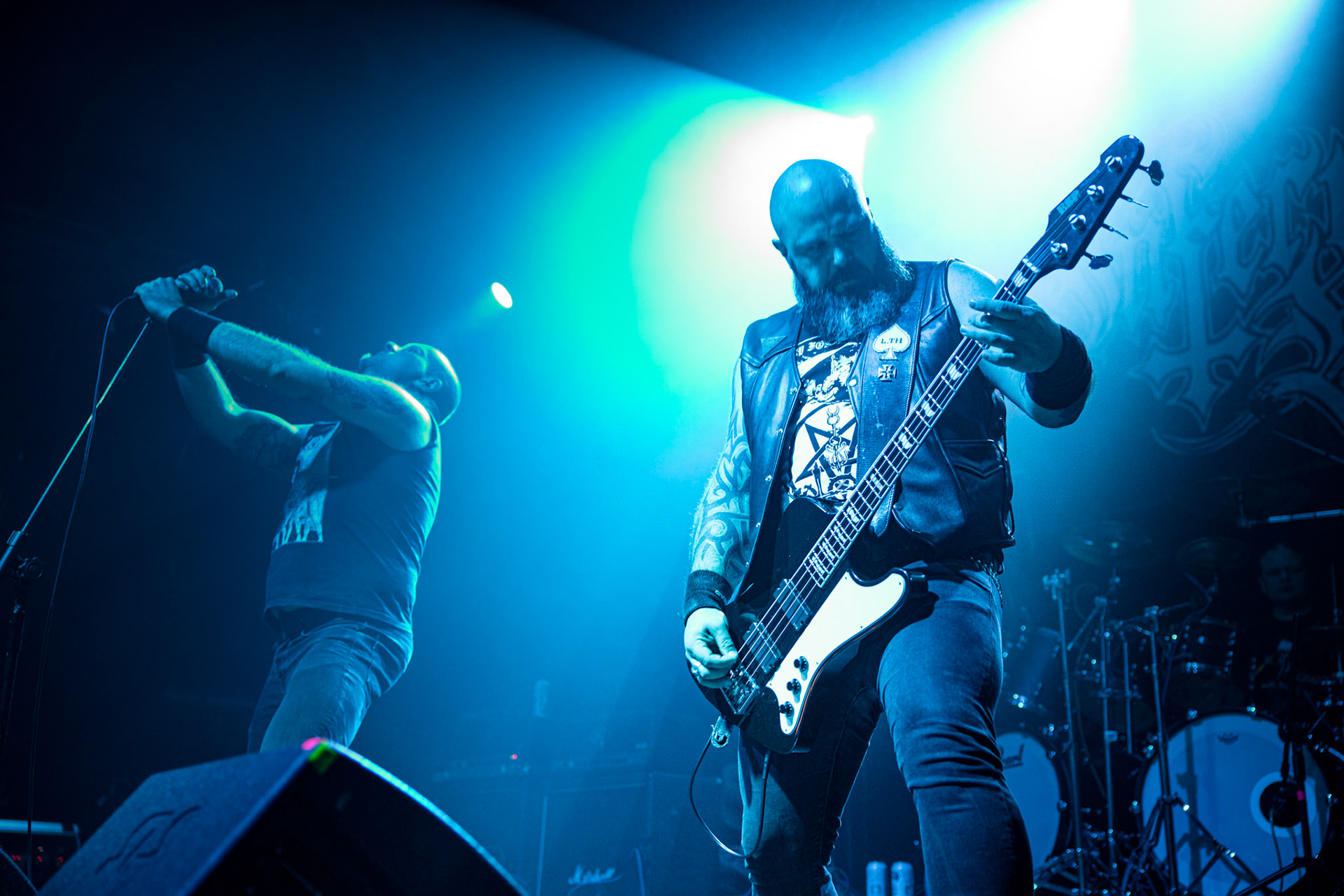 21.12.2019 Metalowa Wigilia 2019 w warszawskiej Progresji.
Koncert zespołu Infernal War, polski blackmetal.
Massive Music 
fot. Andrzej Wasilkiewicz/REPORTER