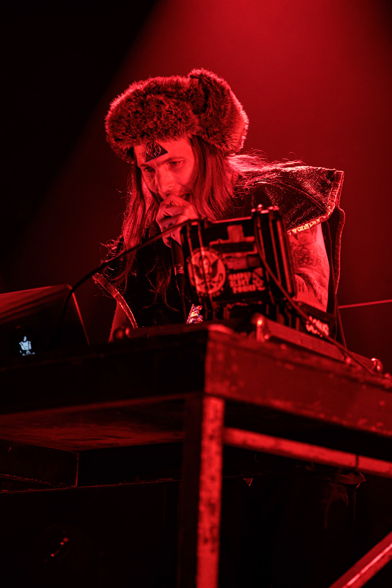 29.04.2022 Otto Von Schirach - nadrealna muzyka elektroniczna z elementami noise, gore grind, hip-hop, death metal. n/z Otto Von Schirach Produkcja Knock Out Productions, klub Progresja.Wytwornia Ipecac,fot. Andrzej Wasilkiewicz/Reporter