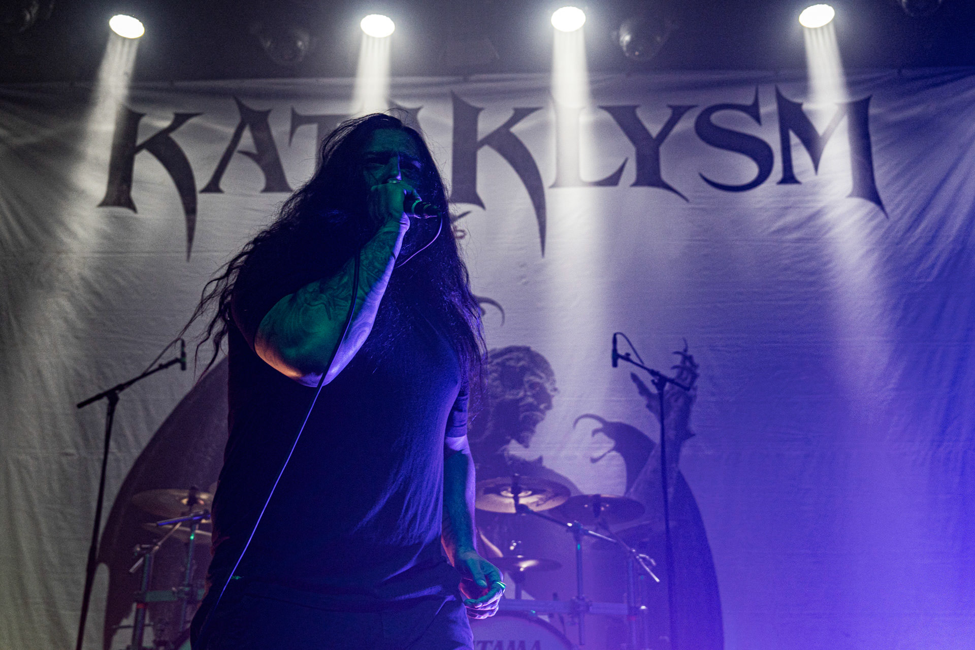 14.04.2023 Kataklysm - kanadyjski melodic death metal. Knock Out Productions, klub Progresja Warszawa. fot. Andrzej Wasilkiewicz/kaziq.com