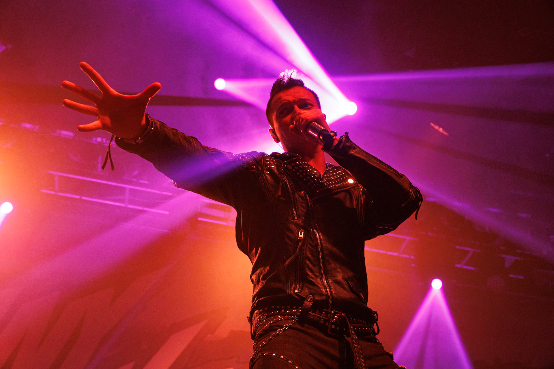 18.12.2021 Nocny Kochanek - Antysylwester Antyradia,18 lat klubu Progresja,Nocny Kochanek - koncert Warszawa,Progresja, Zdrajcy Metalu, klasyczny heavy metal, Alter Ego, Night Mistress.n/z Krzysiek Sokolowski – wokal,Fot. Andrzej Wasilkiewicz/Reporter