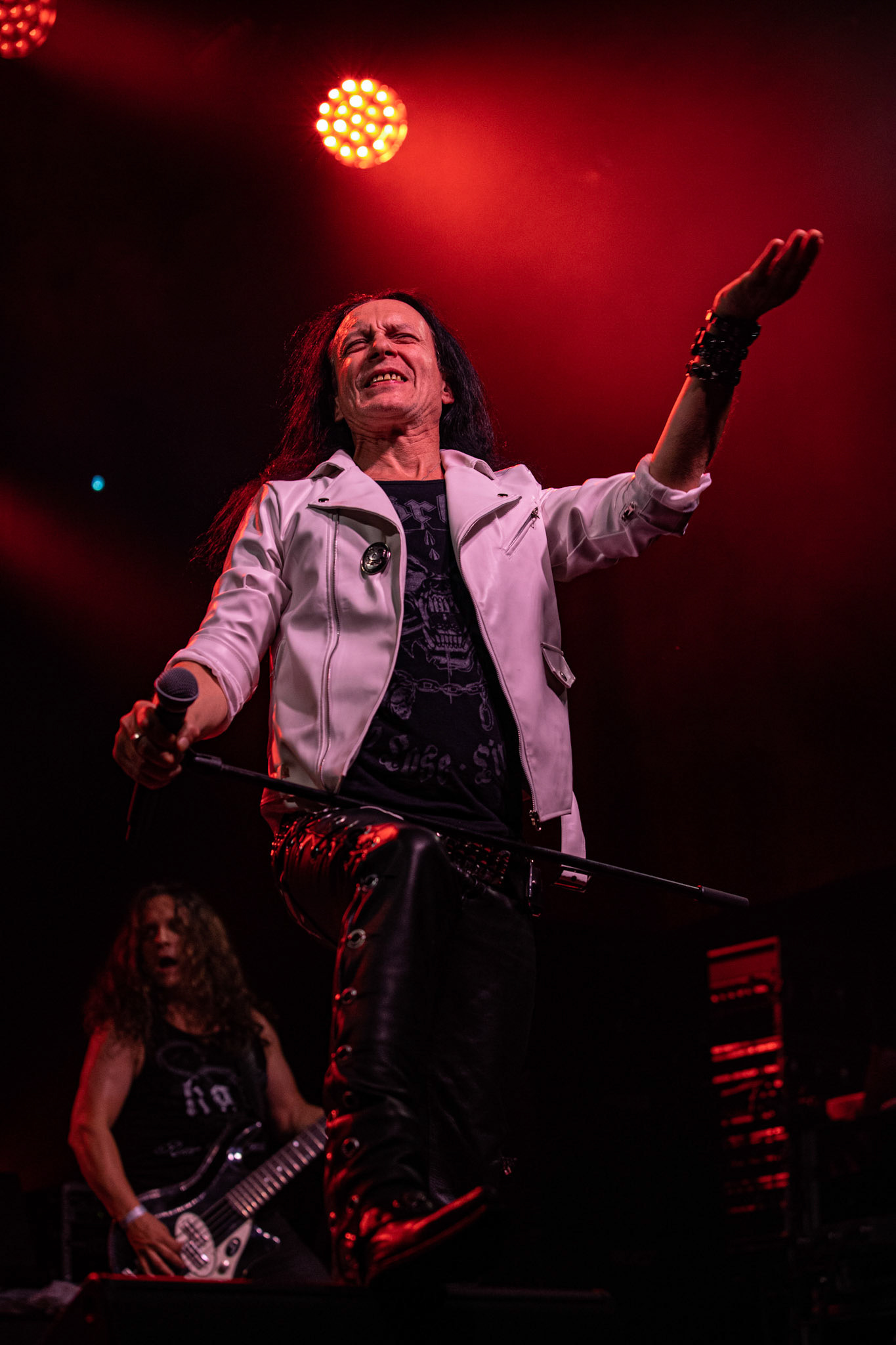 12.09.2021 - KAT i Roman Kostrzewski - koncert "Do zobaczenia w piekle" Wroclaw, Centrum Koncertowe A2.  Tomasz „Titus” Pukacki (Acid Drinkers), fot. Andrzej kaziq Wasilkiewicz