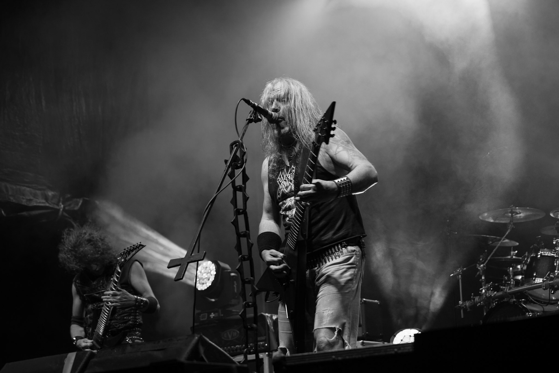 Vader - Death Metal - koncert w ramach Blitzkrieg MMXX warszawskia Progresja, Peter: Guitar + VocalsPajak: GuitarHal: BassJames: Drumsfot. Andrzej kaziq Wasilkiewicz/Reporter