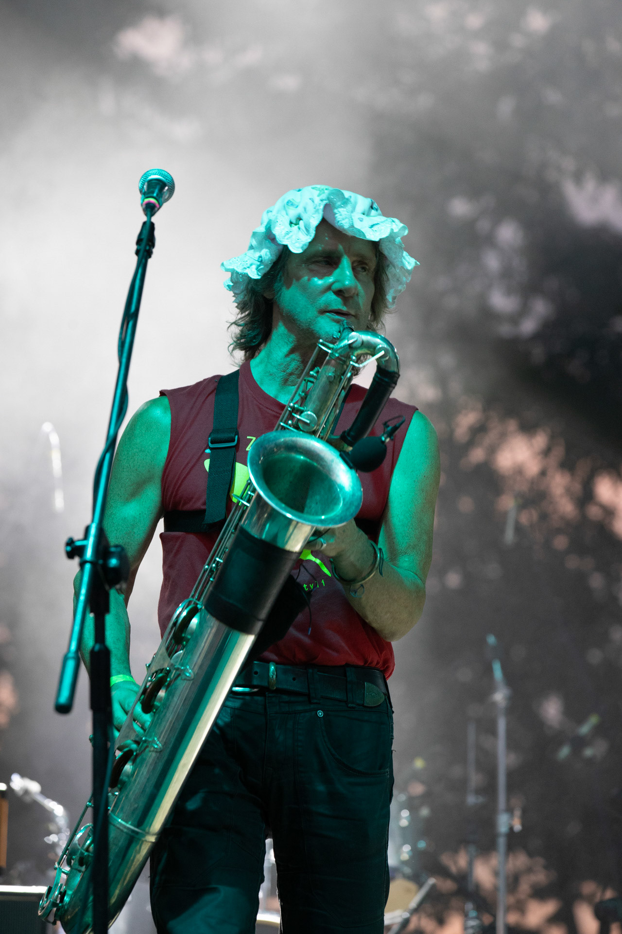 Elektryczne Gitary - koncert Zacieralia w warszawskiej Progresji.Gramy Do Woli - Warszawa, Progresja.Aleksander Korecki – saksofon, flet, instrumenty perkusyjne, Fot. Andrzej Wasilkiewicz/Reporter