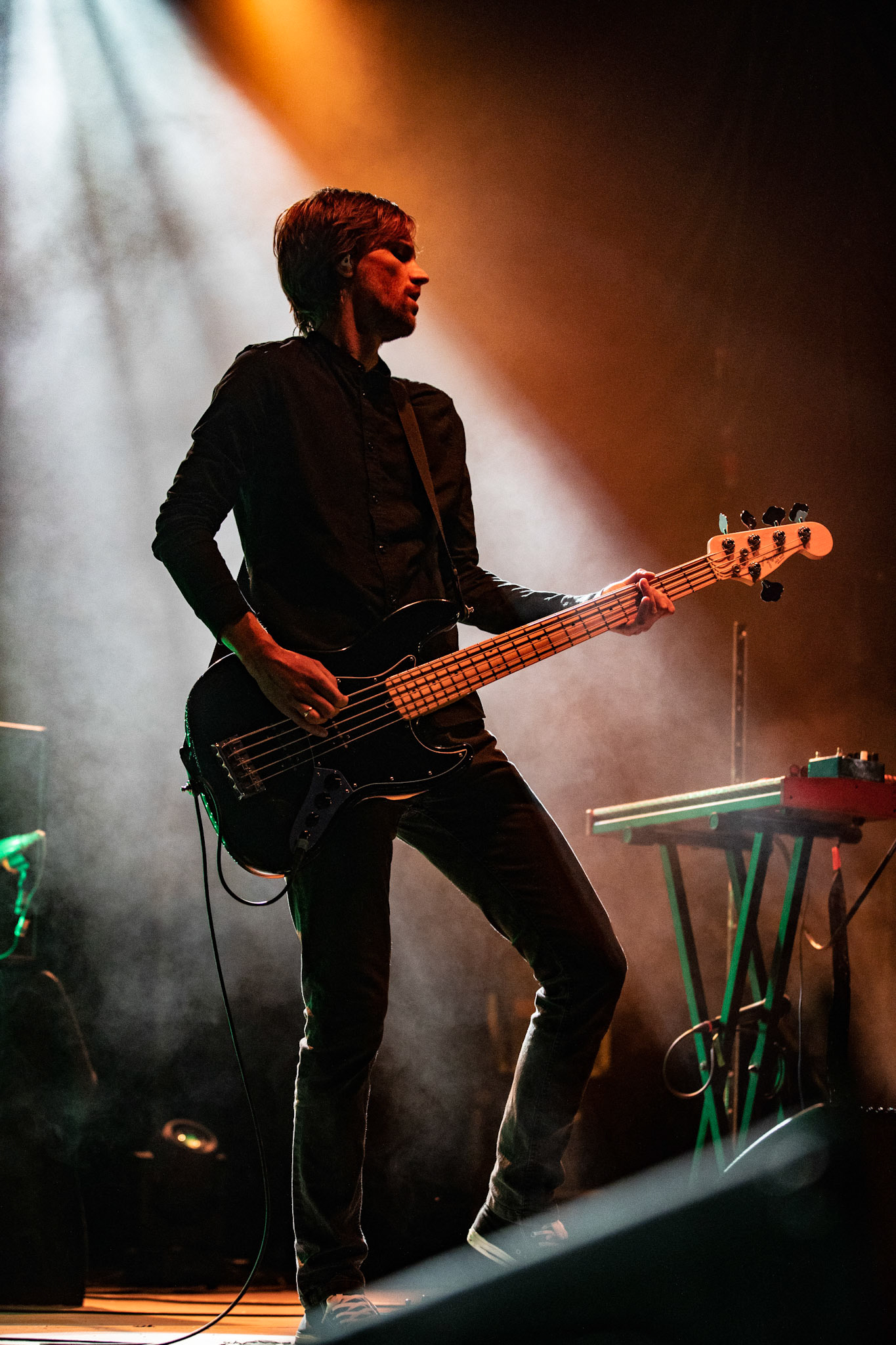 16.09.2021 TIDES FROM NEBULA koncert, Krakow Hype Park,Knock Out Production, Mystic Production,Post-rock, muzyka alternatywna, progresywny rock.n/z Przemek Weglowski – gitara basowa, Fot. Andrzej Wasilkiewicz/Reporter