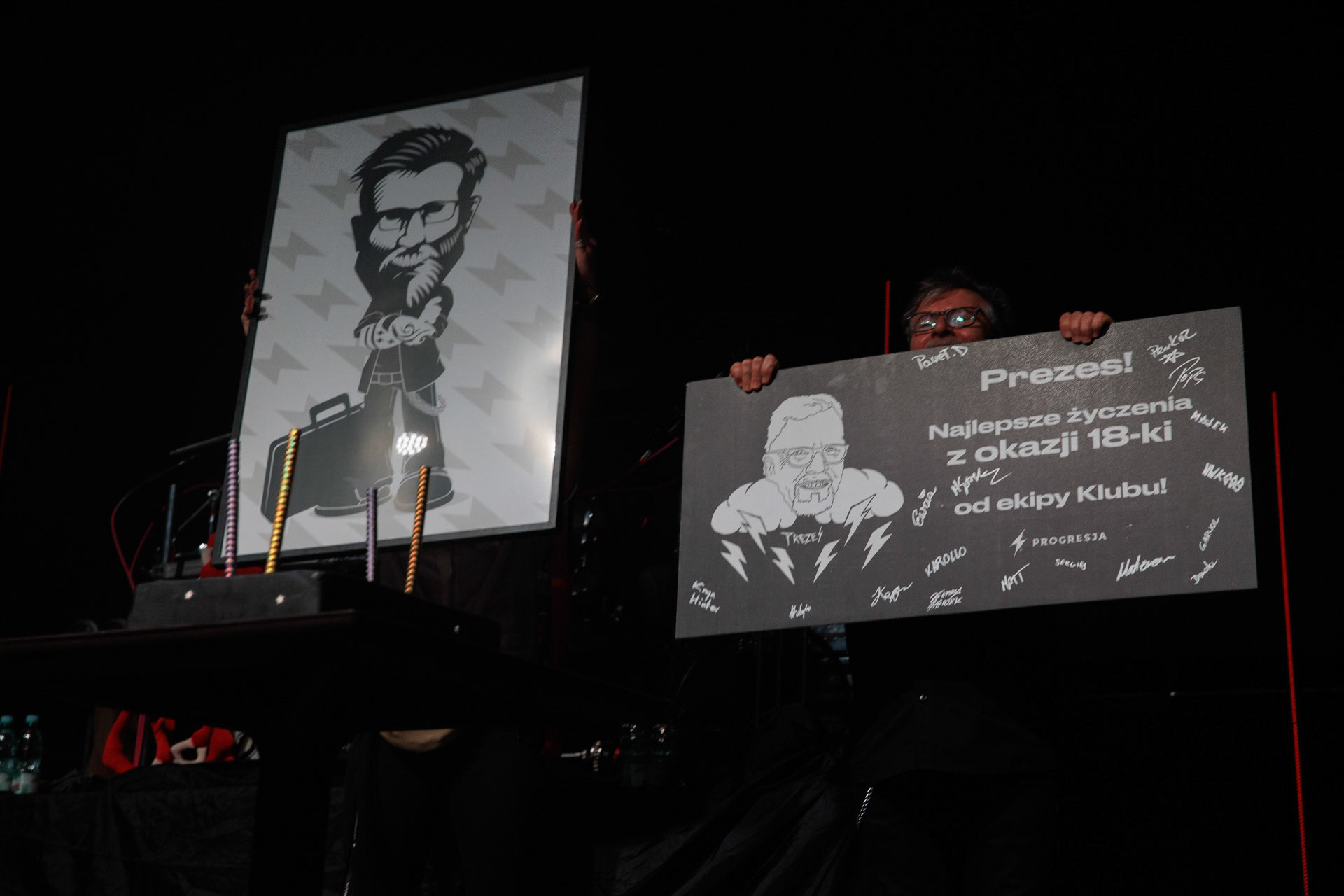 18.12.2021 Antysylwester Antyradia, 18 lat klubu Progresja,n/z Marek „Prezes” Laskowski, fot. Andrzej Wasilkiewicz/Reporter