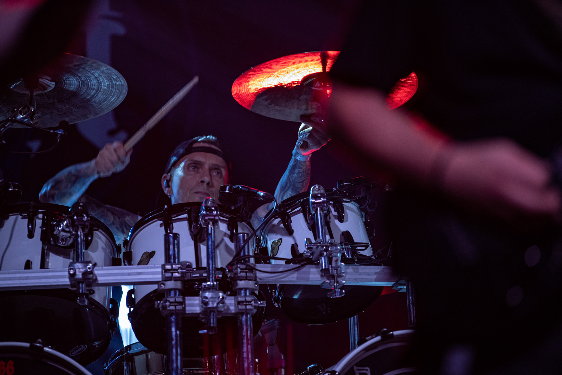 12.09.2021 - KAT i Roman Kostrzewski - koncert "Do zobaczenia w piekle" Wroclaw, Centrum Koncertowe A2.  Jacek Nowak – perkusja,fot. Andrzej kaziq Wasilkiewicz