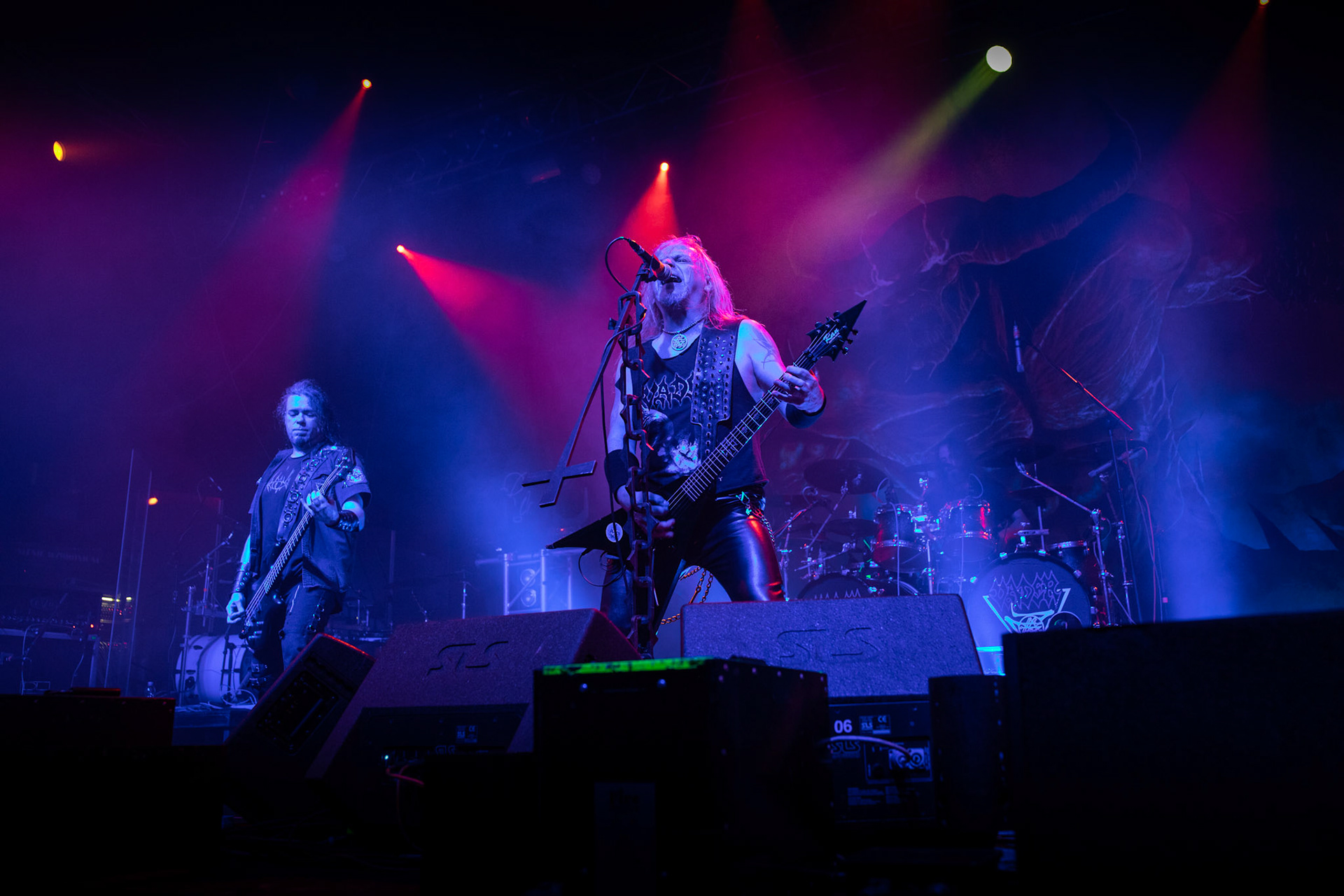 Legendy Metalu Vader - Death Metal - koncert Legendy Metalu w warszawskiej Progresji, 
Peter: Guitar + Vocals
Pajak: Guitar
Hal: Bass
James: Drums
fot. Andrzej kaziq Wasilkiewicz/Reporter