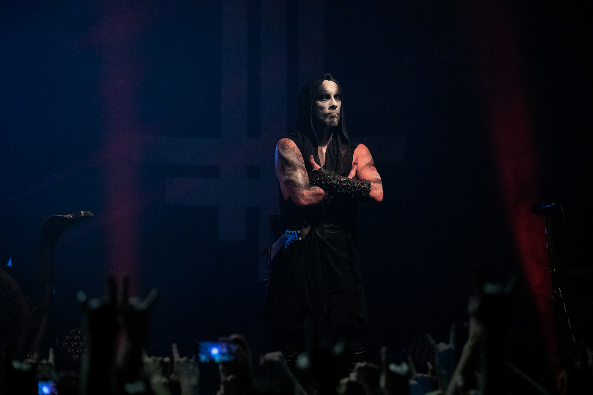 14.12.2018r. Behemoth koncert Merry Christless - Warszawa Progresja, Adam "Nergal" Darski – gitara, wokal prowadzący, 
Zbigniew "Inferno" Promiński – perkusja,
Tomasz "Orion" Wróblewski – gitara basowa, Patryk "Seth" Sztyber – gitara,  fot. Andrzej Wasilkiewicz/Reporter