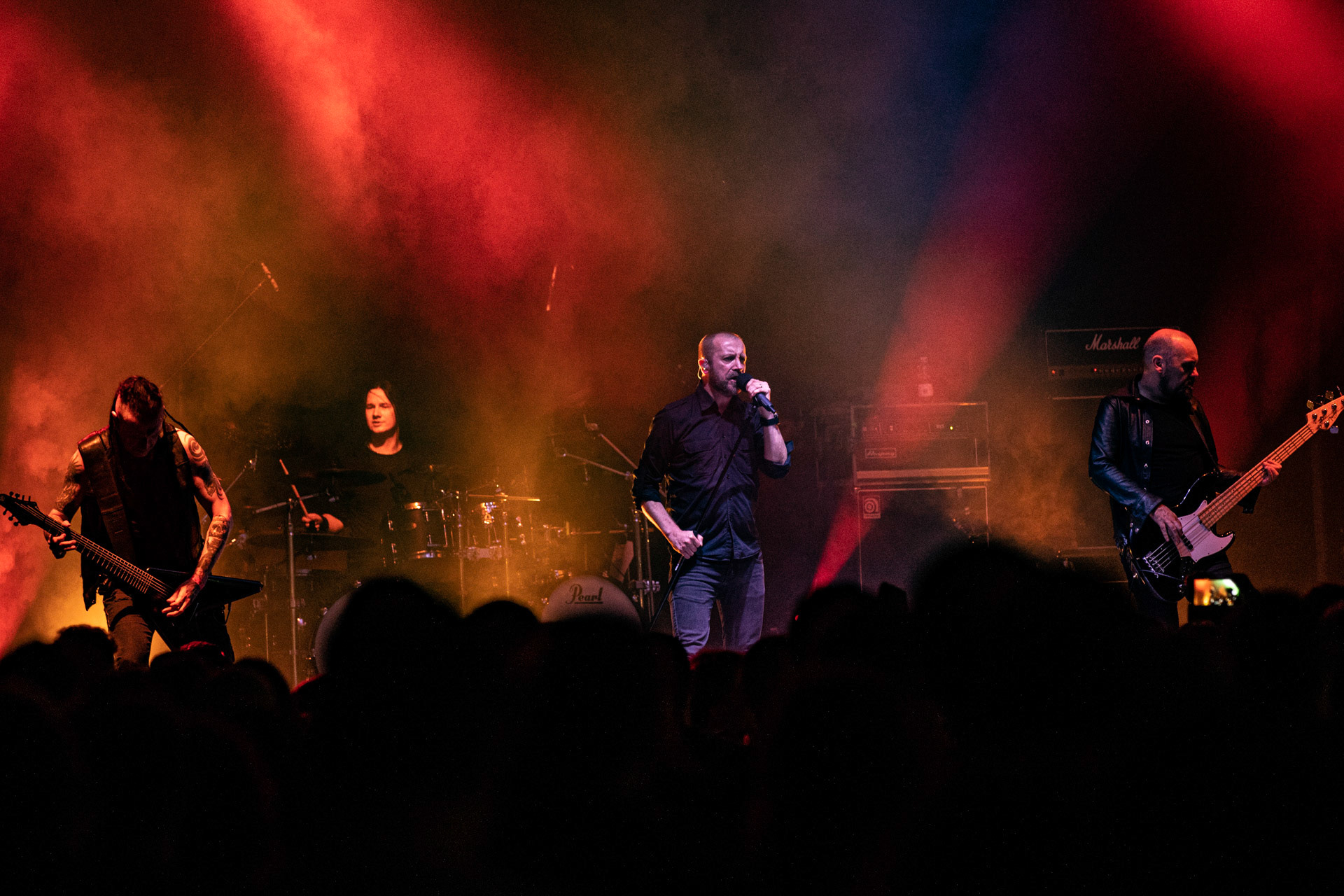 16.09.2021 Paradise Lost - koncert  Krakow, Hype Park,Knock Out Production, Nuclear Blast, n/z Nick Holmes – wokal,n/z Gregor Mackintosh – gitara prowadząca,n/z Aaron Aedy – gitara rytmiczna,n/z Steve Edmondson – gitara basowa,n/z Waltteri Väyrynen – perkusja,Fot. Andrzej Wasilkiewicz/Reporter