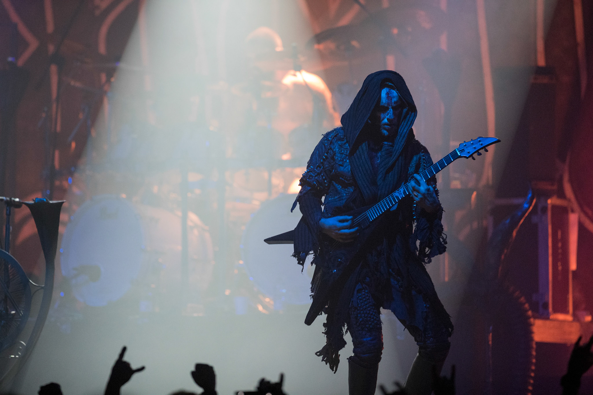 15.12.2017r. Behemoth koncert Merry Christless - Warszawa Progresja, Adam "Nergal" Darski – gitara, wokal prowadzący, 
Zbigniew "Inferno" Promiński – perkusja,
Tomasz "Orion" Wróblewski – gitara basowa, Patryk "Seth" Sztyber – gitara,  fot. Andrzej Wasilkiewicz/Reporter