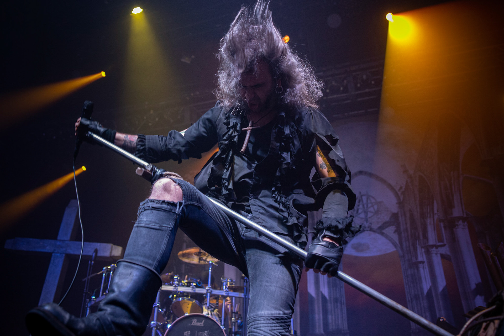 25.11.2019 Warszawa Klub Progresja Europejska Trasa Moonspell z Rotting Christ 2019
koncert Moonspell
N/z Fernando Langsuyar Ribeiro wokal  
N/z Ricardo Amorim gitara  
N/z Pedro Passionis Paixăo instrumenty klawiszowe  
N/z Miguel Mike Gaspar perkusja  
N/z Aires Pereira gitara basowa 
fot. Andrzej Wasilkiewicz/REPORTER