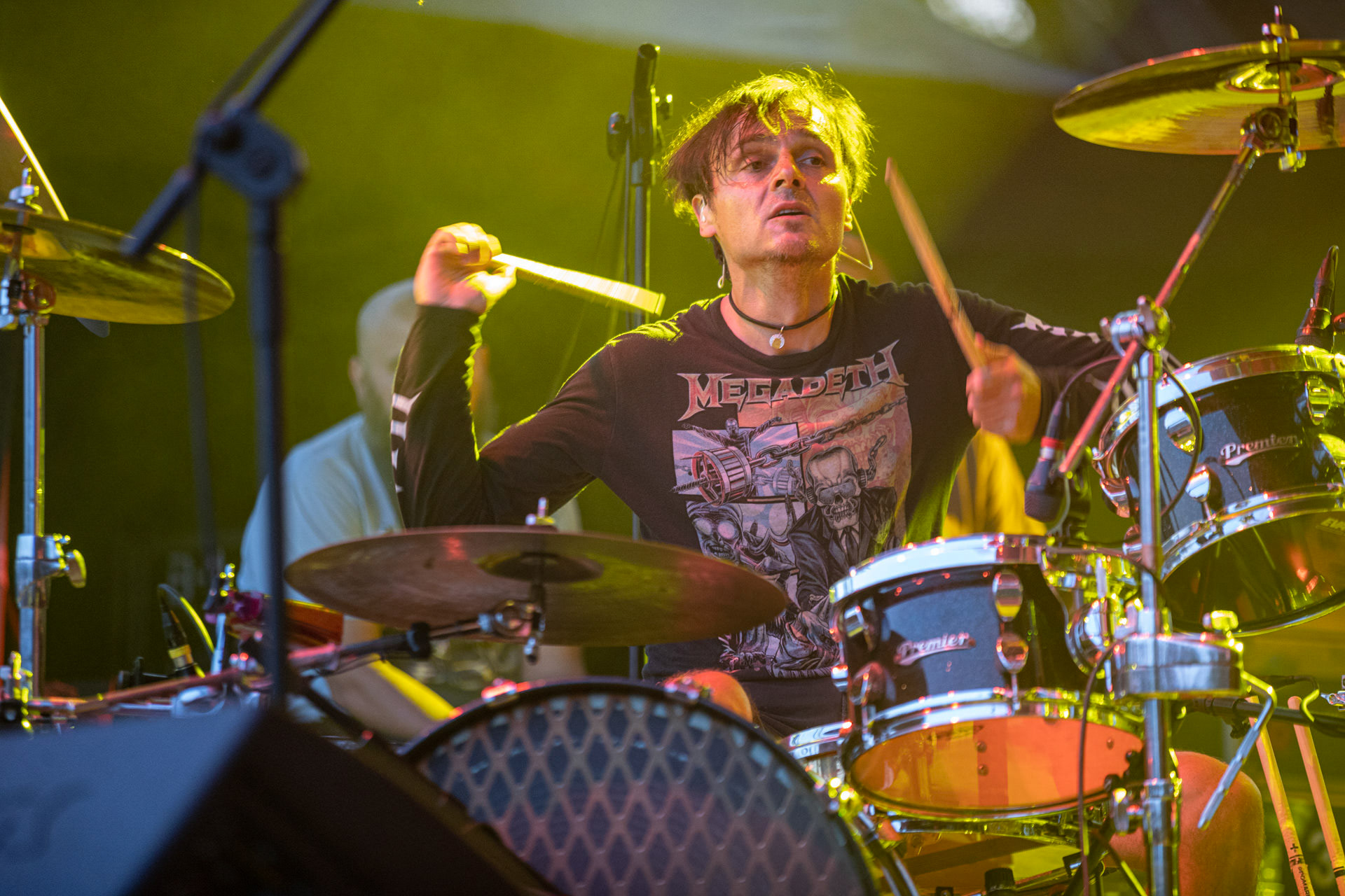 Koncert Luxtorpeda 10 urodziny. Warszawa Progresja.Gramy do Woli.n/z.Tomasz „Krzyżyk” Krzyżaniak – perkusjaFot. Andrzej kaziq Wasilkiewicz/Reporter