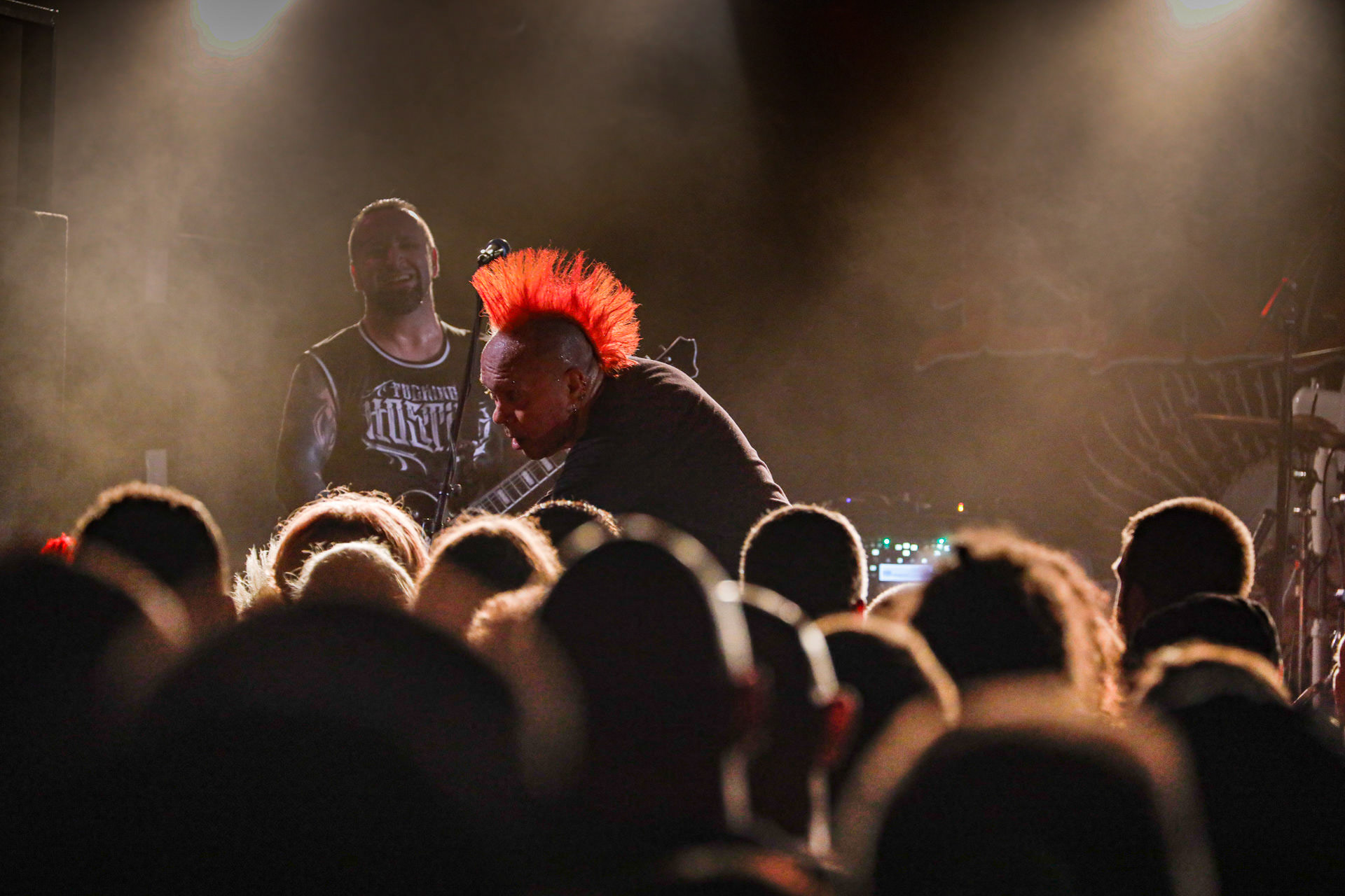 25.08.2022 The Exploited - legenda drugiej fali punk rocka na koncercie w warszawskiej Proximie.Weterani punk rock, hardcore punk, crossover thrash z Edynburga w składzie:Wattie Buchan – wokal, Irish Rob – bas,Willie Buchan – perkusja,Robbie Steedo Davidson - gitara,Produkcja: Noise Annoys Booking Agency and Records, Boredom Booking. fot. Andrzej Wasilkiewicz/Reporter