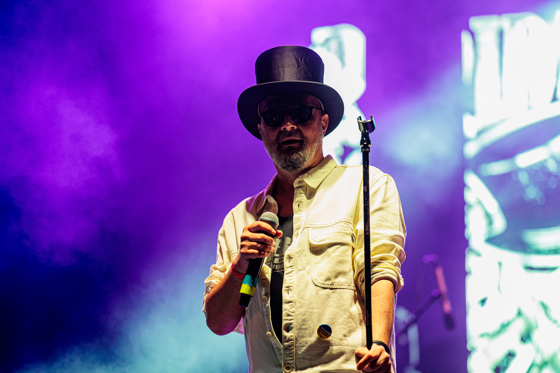 13.05.2022 Pidzama Porno Juwenalia Politechniki Warszawskiejn/z Krzysztof Grabaz Grabowski – wokal,punk rock, rock, reggae, S.P. Records.fot. Andrzej Wasilkiewicz/Reporter