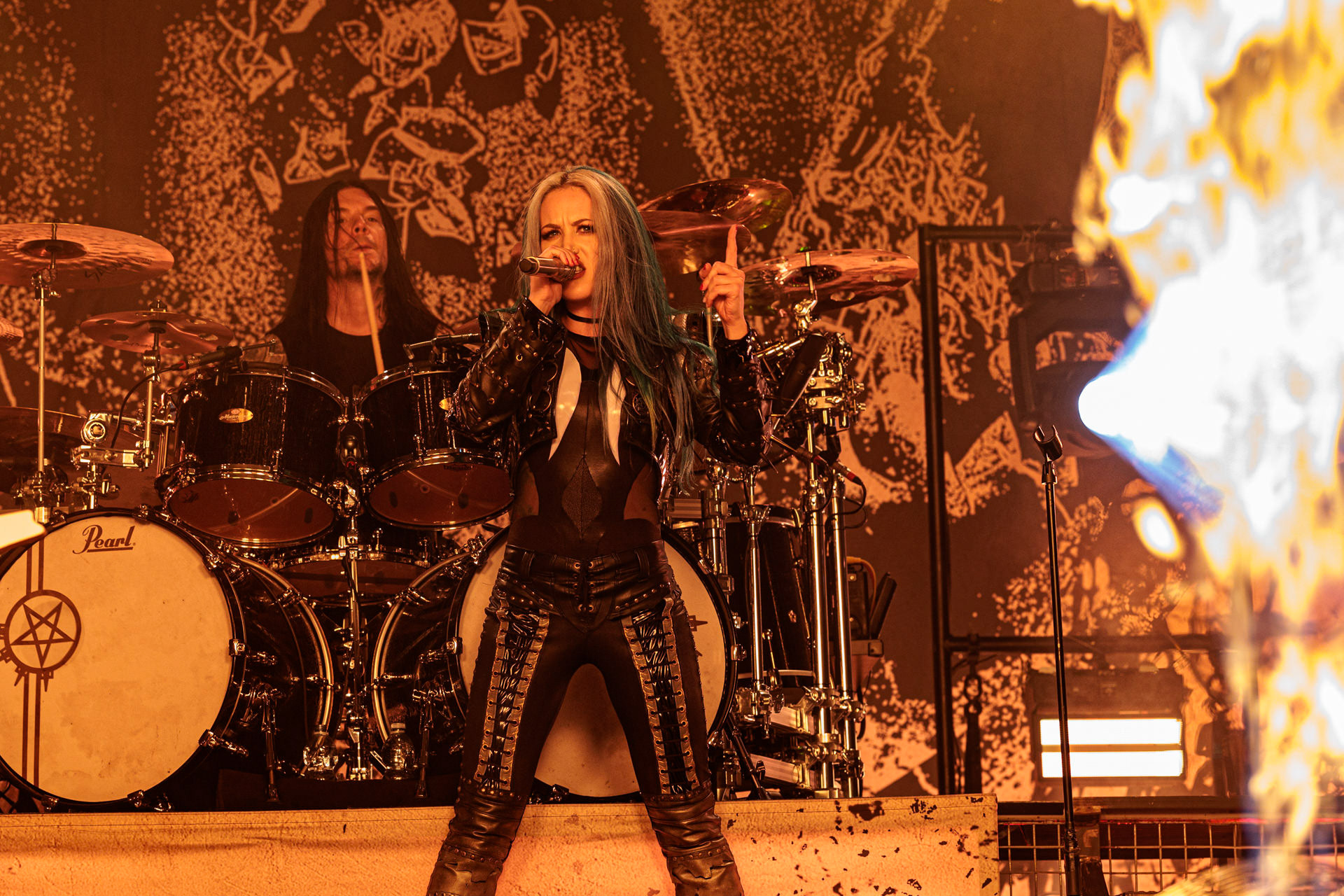 19.10.2022 ARCH ENEMY  - The European Siege 2022,Spodek Katowice Poland,fot. Andrzej Wasilkiewicz/Reporter