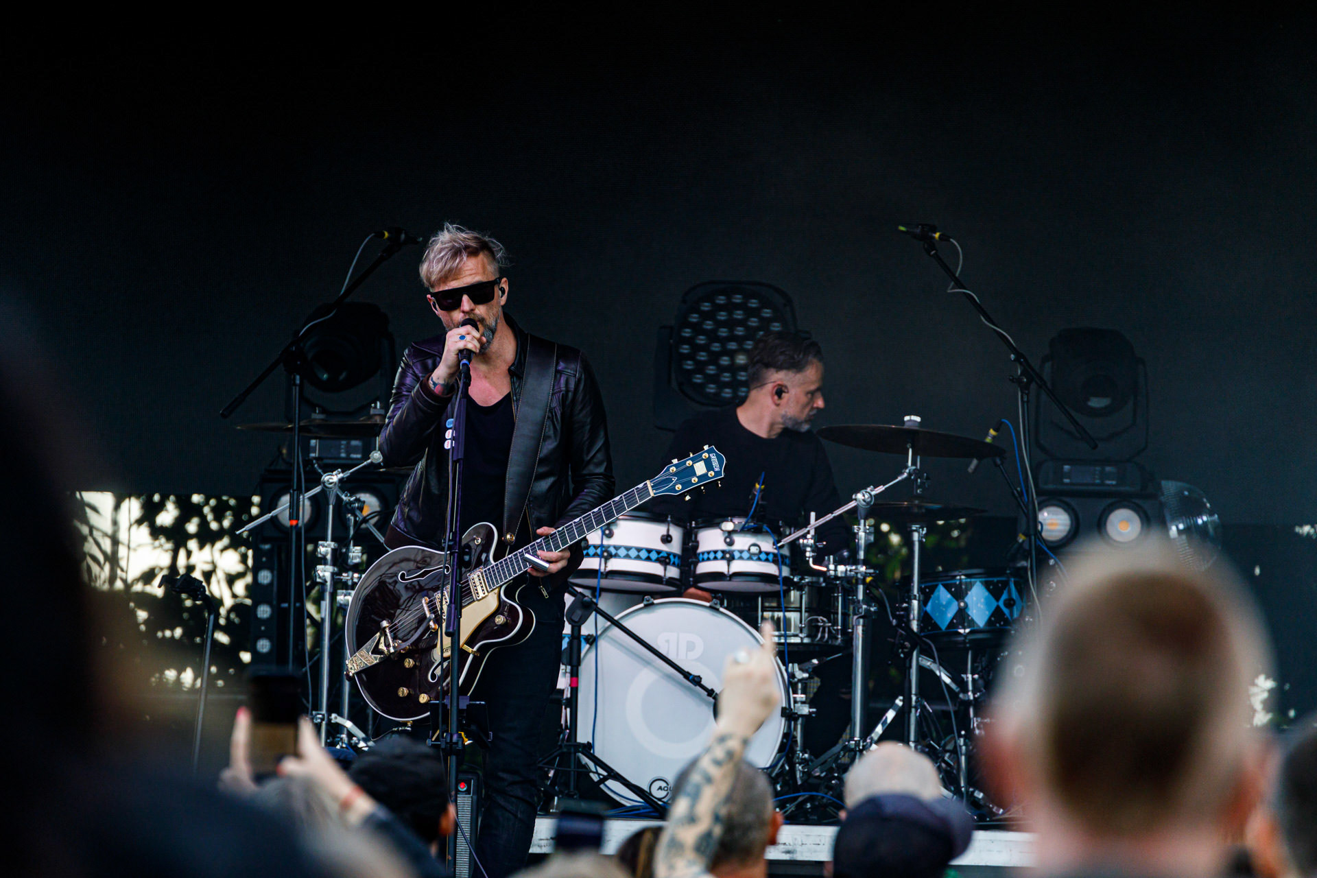 10.07.2022 Organek -  Antyfest Antyradia 2022 - Warszawa, letnia scena klubu Progresja. Tomasz Organek – gitara, wokal,Adam Staszewski – gitara basowa,Robert Markiewicz – perkusja,Tomasz Lewandowski – instrumenty klawiszowe,Rock alternatywny.fot. Andrzej Wasilkiewicz/Reporter