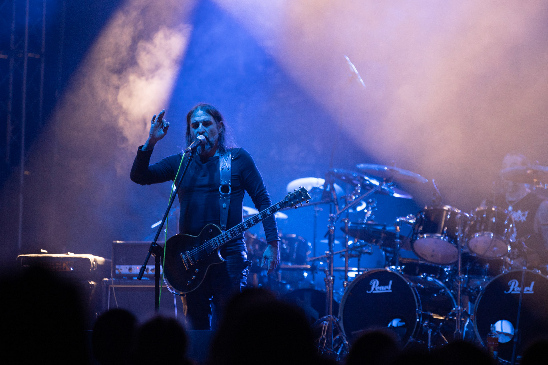 24.09.2021 koncert Rotting Christ, Warszawa, Progresja.N/z Sakis Tolis gitara wokal,N/z Themis Tolis perkusja, N/z Vagelis Karzis gitara basowa,N/z George Emmanuel  gitara,fot. Andrzej Wasilkiewicz/REPORTER