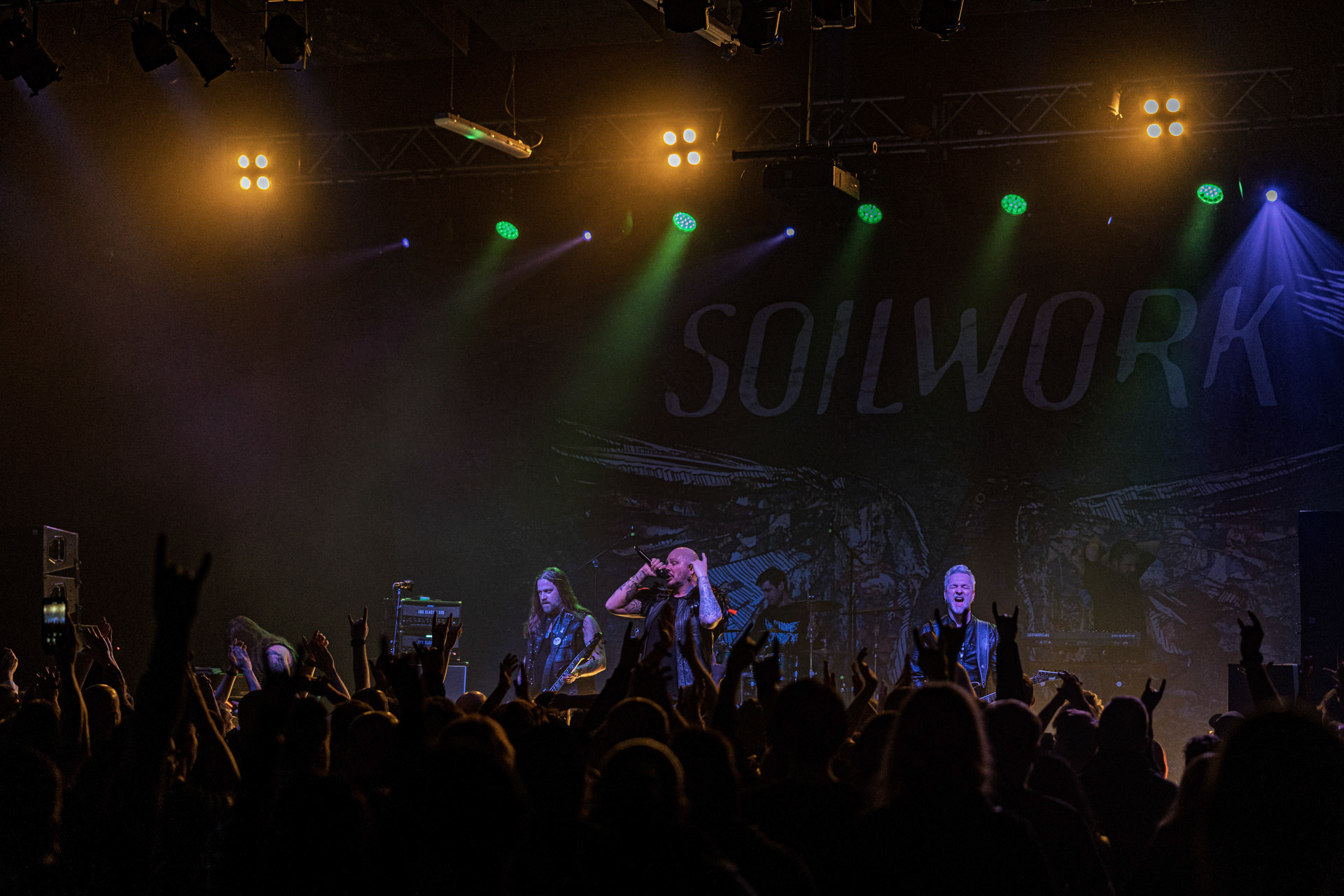14.04.2023 Soilwork - szwedzki melodic death metal.Knock Out Productions, klub Progresja Warszawa. fot. Andrzej Wasilkiewicz/kaziq.com