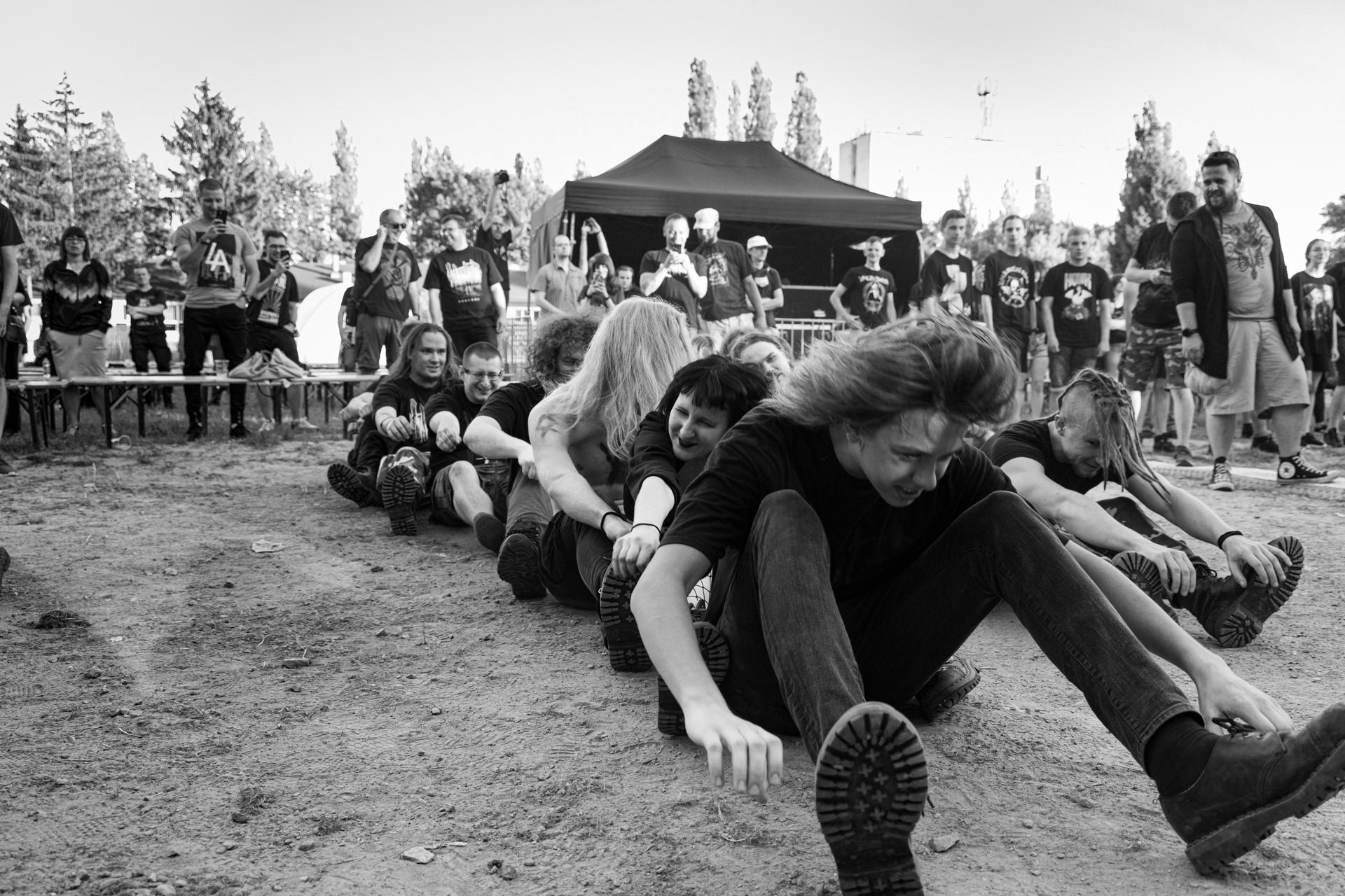 Hunter - postpandemoniczny koncert z okazji XXXV-lecia.Progresja - Gramy do Woli, Warszawa.Publicznosc Huntera. Letnia Scena Progresji.fot. Andrzej Wasilkiewicz/Reporter