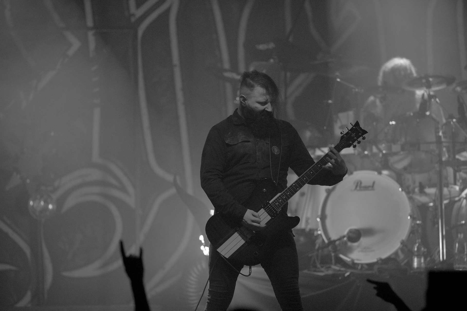 15.12.2017r. Behemoth koncert Merry Christless - Warszawa Progresja, Adam "Nergal" Darski – gitara, wokal prowadzący, 
Zbigniew "Inferno" Promiński – perkusja,
Tomasz "Orion" Wróblewski – gitara basowa, Patryk "Seth" Sztyber – gitara,  fot. Andrzej Wasilkiewicz/Reporter