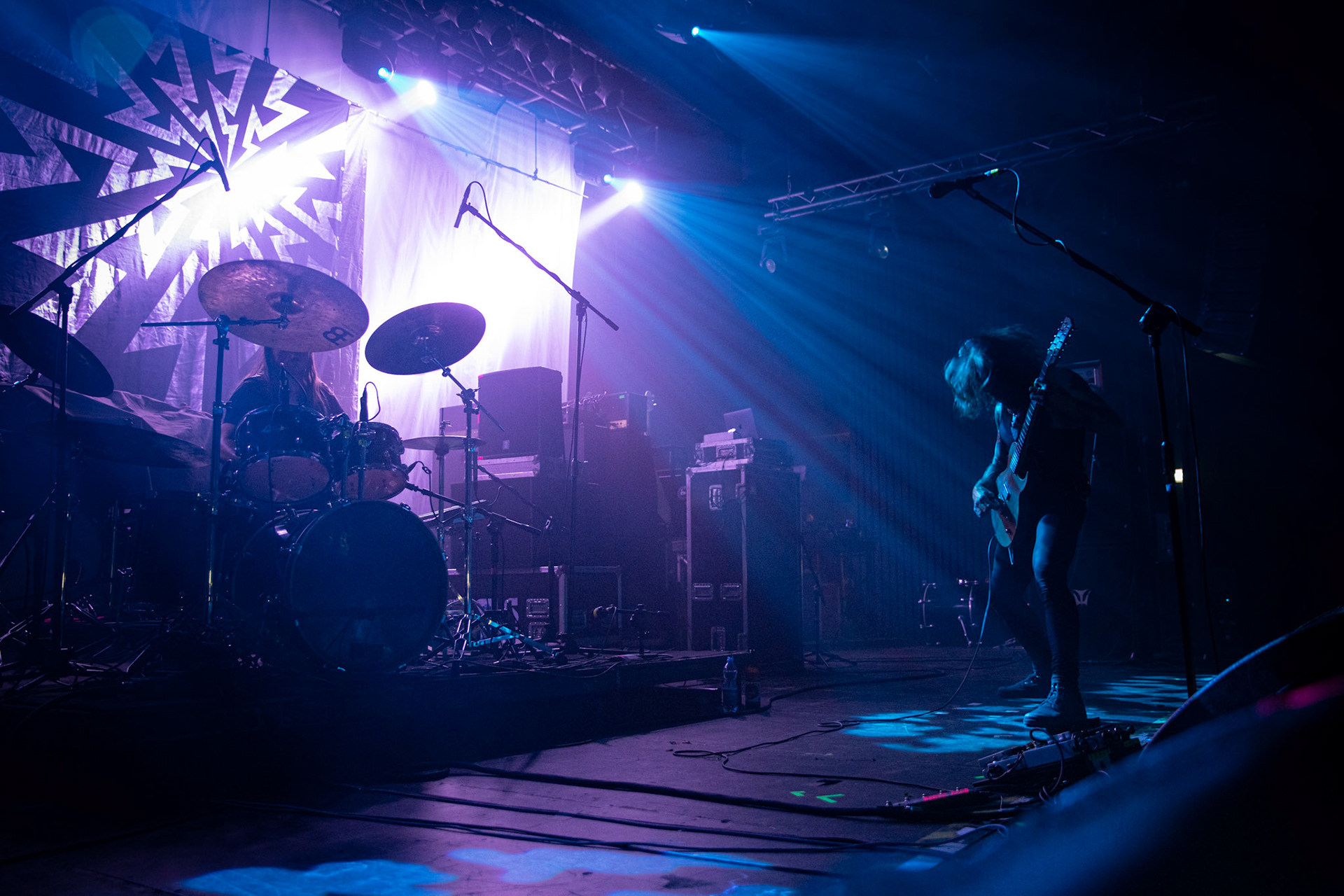 15.12.2019 koncert szwajcarskiego zespołu Bölzer, Merry Christless 2019, Warszawa Klub Progresja,
black metal, death metal,
n/z KzR Okoi Therry Jones – wokal, guitara,
n/z HzR Fabian Wyrsch – perkusja,
New Aeon Musick, Knock Out Productions
fot. Andrzej Wasilkiewicz/REPORTER