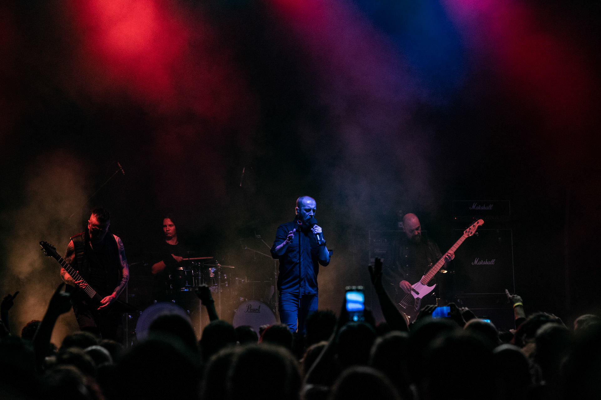 16.09.2021 Paradise Lost - koncert  Krakow, Hype Park,Knock Out Production, Nuclear Blast, n/z Nick Holmes – wokal,n/z Gregor Mackintosh – gitara prowadząca,n/z Aaron Aedy – gitara rytmiczna,n/z Steve Edmondson – gitara basowa,n/z Waltteri Väyrynen – perkusja,Fot. Andrzej Wasilkiewicz/Reporter