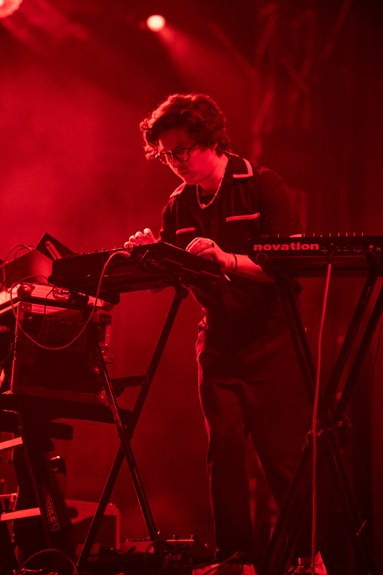 25.09.2021 The Dumplings - koncert Warszawa Progresjan/z Kuba Karas instrumenty klawiszowe, gitara,fot. Andrzej Wasilkiewicz/REPORTER