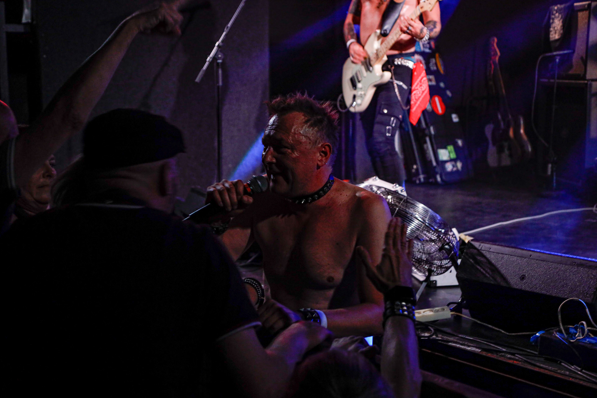 25.08.2022 TZN Xenna - warszawska grupa punkowa z frontmenem Krzysztofem Zygzakiem Chojnackim przed warszawskim koncertem The Exploited.fot. Andrzej Wasilkiewicz/Reporter