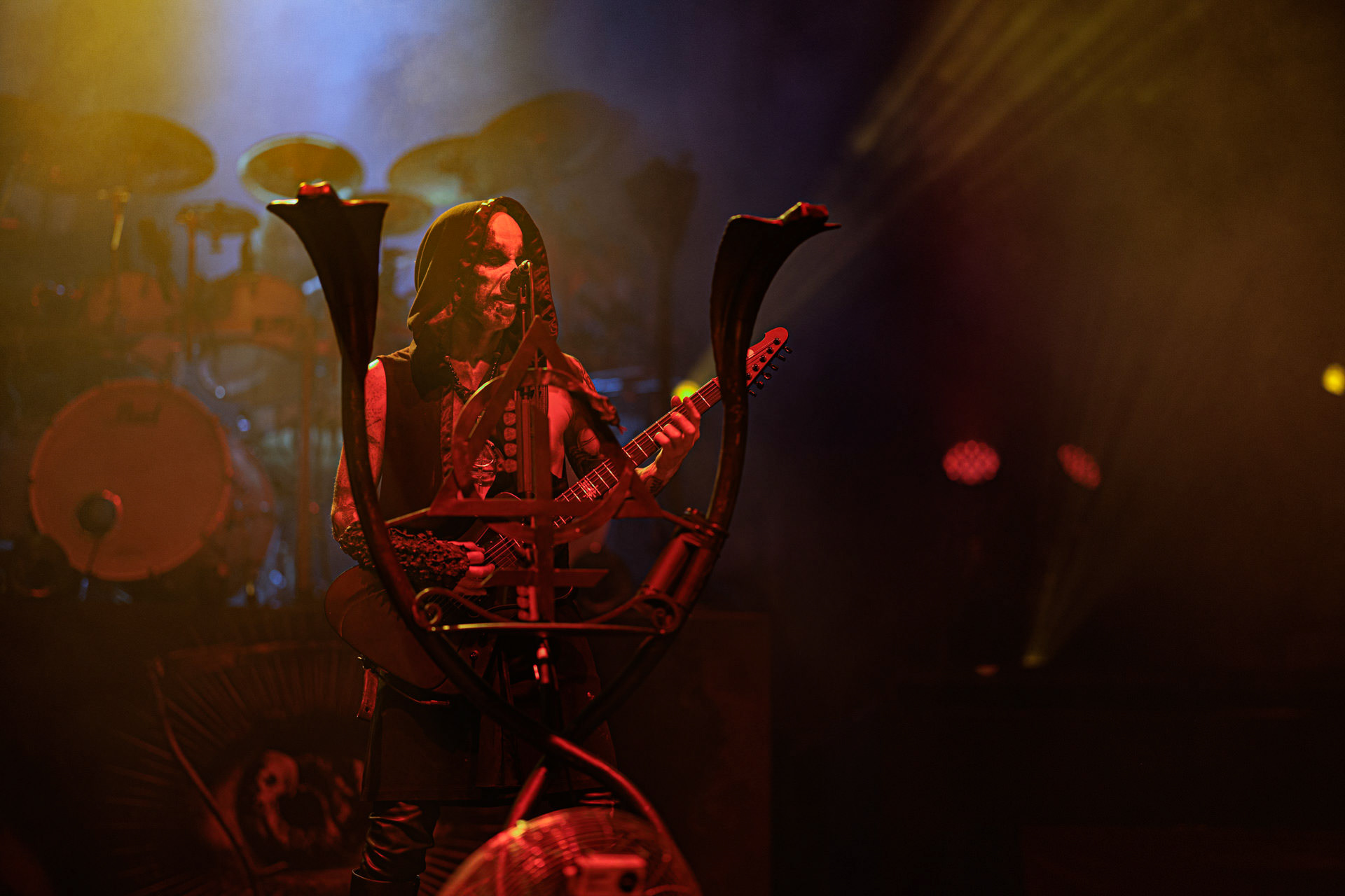 19.10.2022 BEHEMOTH - The European Siege 2022,Adam Nergal Darski - wokal, gitara,Zbigniew Inferno Prominski - perkusja,Tomasz Orion Wroblewski - bass,Patryk Seth Sztyber gitara,Spodek Katowice Poland,fot. Andrzej Wasilkiewicz/Reporter