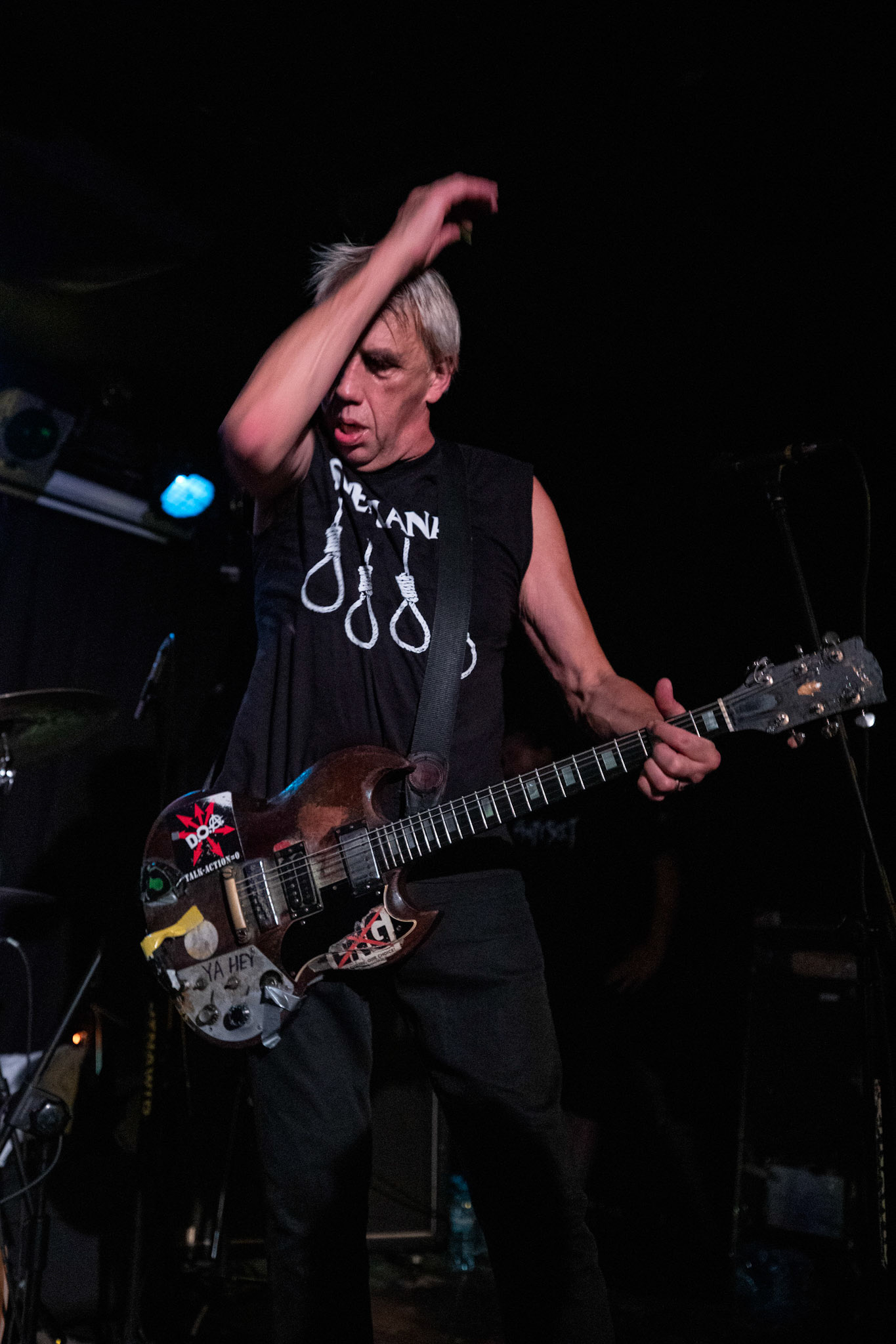 8.08.2019. D.O.A. - kanadyjska legenda punkrocka w warszawskim Pogłosie.
D.O.A. - Kanada, Vancouver, punk rock band, hardcore punk, 
Joe Keithley - vocals, guitar 
Mike Hodsall - bass 
Paddy Duddy - drums 
Produkcja Boredom Booking
fot. Andrzej kaziq Wasilkiewicz/Reporter