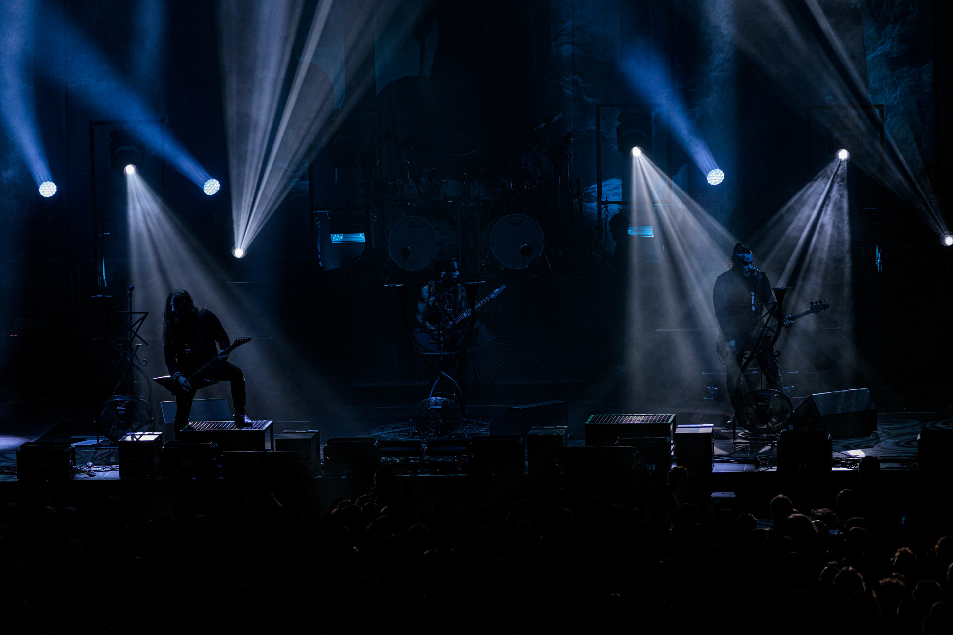 19.10.2022 BEHEMOTH - The European Siege 2022,Adam Nergal Darski - wokal, gitara,Zbigniew Inferno Prominski - perkusja,Tomasz Orion Wroblewski - bass,Patryk Seth Sztyber gitara,Spodek Katowice Poland,fot. Andrzej Wasilkiewicz/Reporter