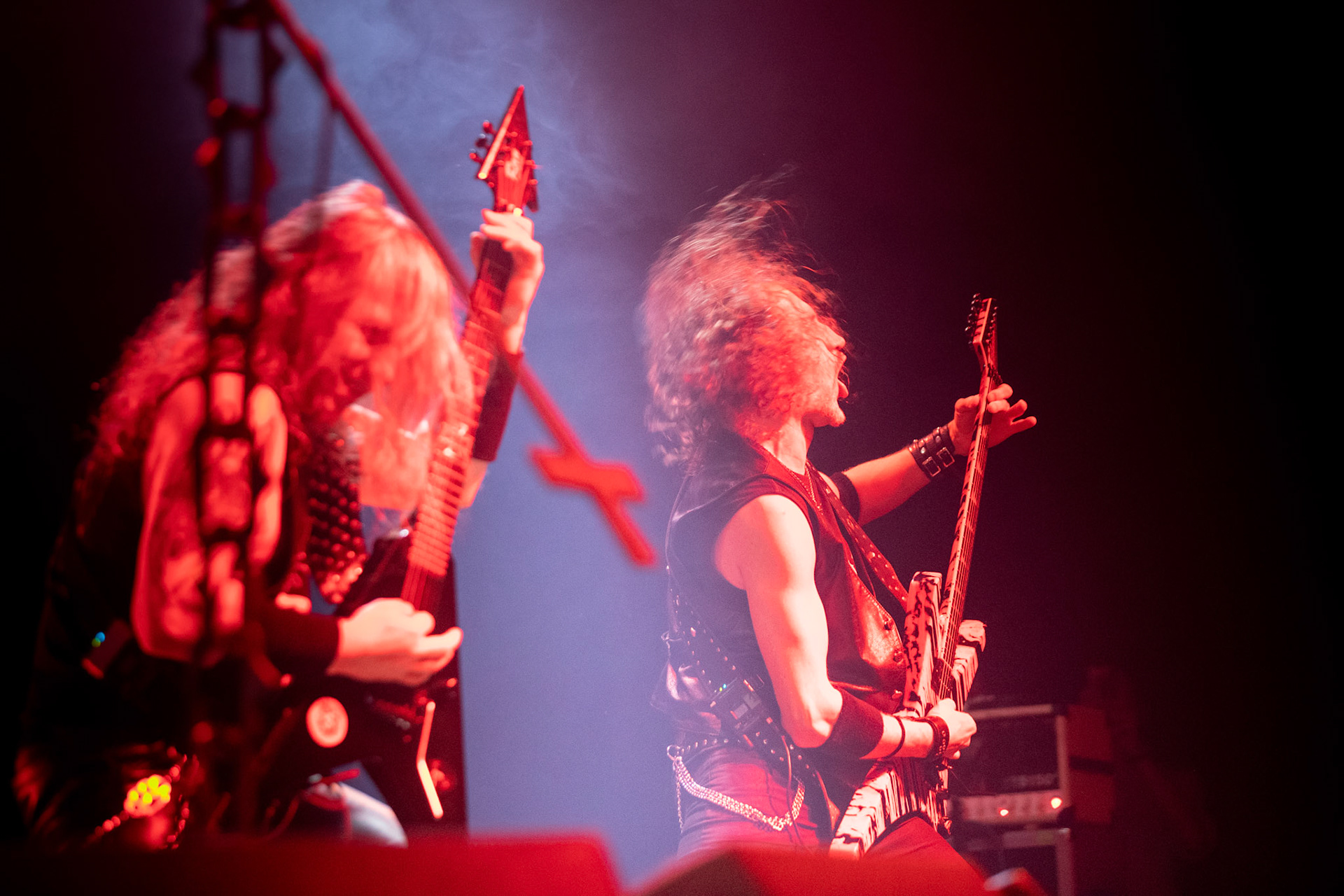 Legendy Metalu Vader - Death Metal - koncert Legendy Metalu w warszawskiej Progresji, 
Peter: Guitar + Vocals
Pajak: Guitar
Hal: Bass
James: Drums
fot. Andrzej kaziq Wasilkiewicz/Reporter