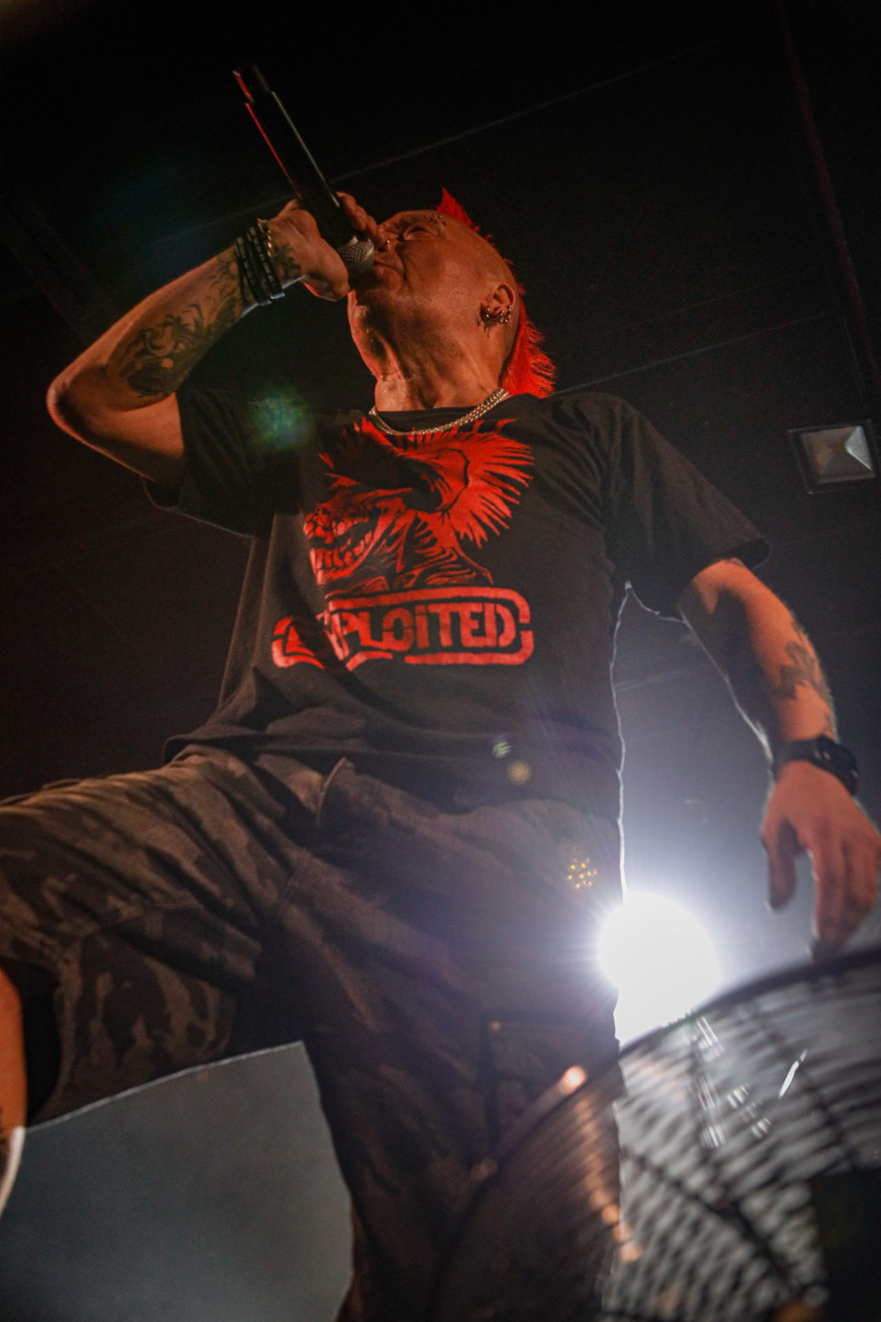 25.08.2022 The Exploited - legenda drugiej fali punk rocka na koncercie w warszawskiej Proximie.Weterani punk rock, hardcore punk, crossover thrash z Edynburga w składzie:Wattie Buchan – wokal, Irish Rob – bas,Willie Buchan – perkusja,Robbie Steedo Davidson - gitara,Produkcja: Noise Annoys Booking Agency and Records, Boredom Booking. fot. Andrzej Wasilkiewicz/Reporter