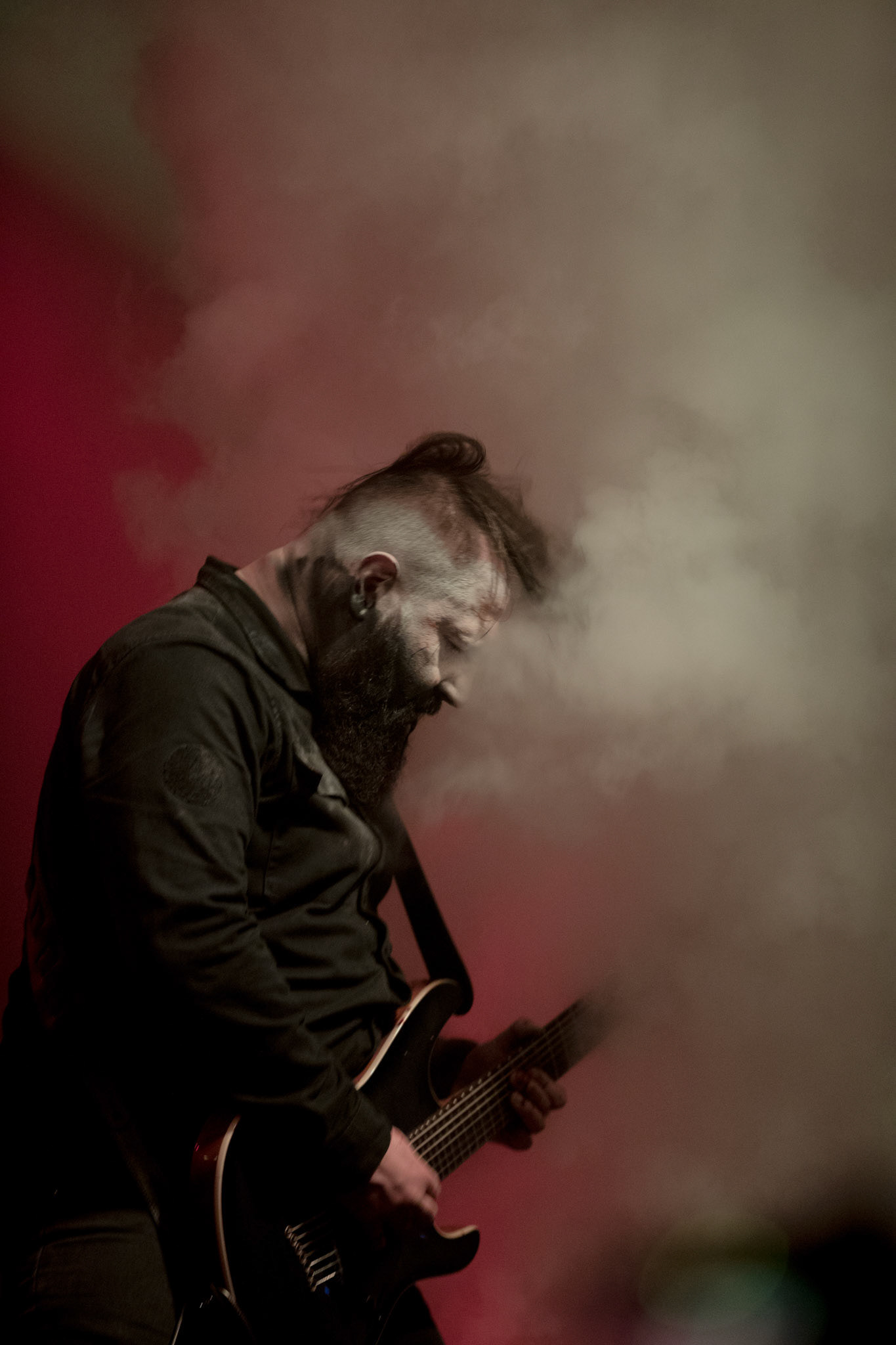 15.12.2017r. Behemoth koncert Merry Christless - Warszawa Progresja, Adam "Nergal" Darski – gitara, wokal prowadzący, 
Zbigniew "Inferno" Promiński – perkusja,
Tomasz "Orion" Wróblewski – gitara basowa, Patryk "Seth" Sztyber – gitara,  fot. Andrzej Wasilkiewicz/Reporter