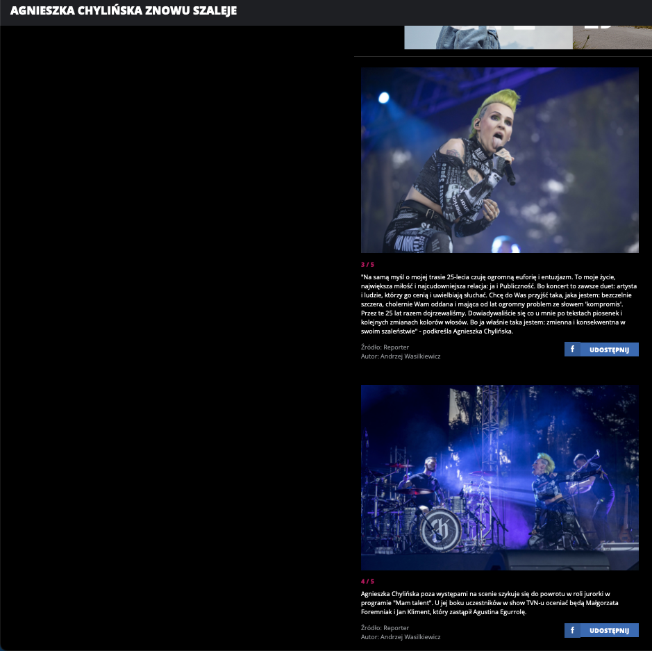 Agnieszka Chylińska - koncert