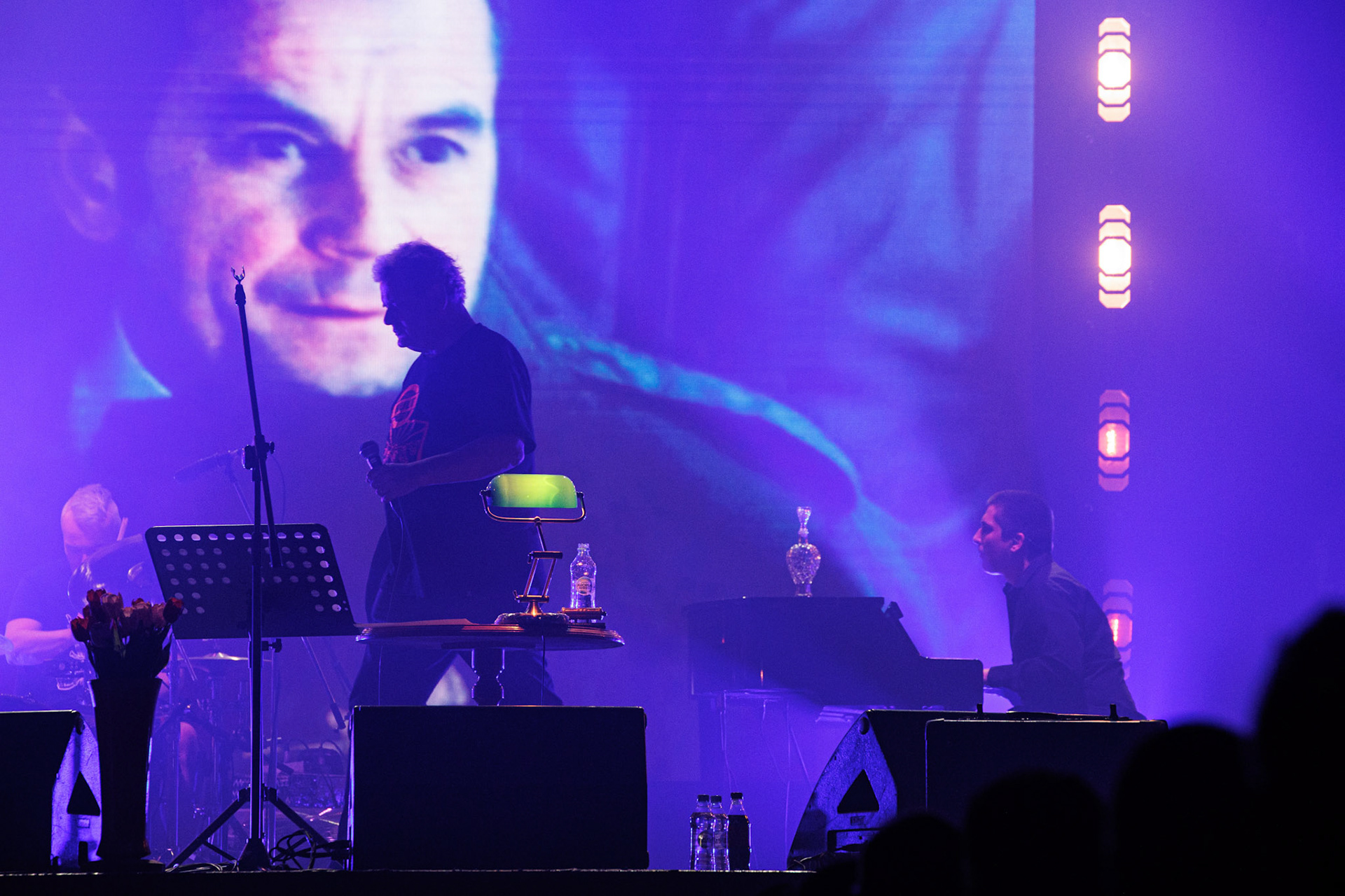 18.03.2022 KULT Akustik - koncert Warszawa klub Stodola,  n/z Kazimierz Staszewski wokal,n/z Konrad Wantrych klawisze,Rock, rock progresywny, rock alternatywny, punk, nowa fala, polski rock.fot. Andrzej kaziq Wasilkiewicz/Reporter