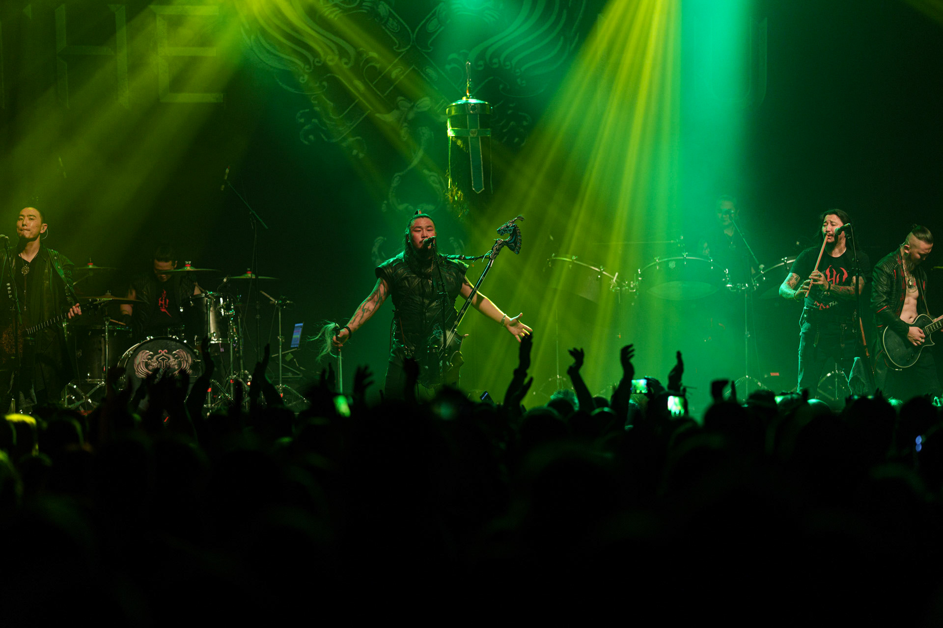 5.11.2022 The HU - koncert mongolskiej folk-metlowej grupy w warszawskiej Progresji.Produkcja Knock Out Productions,fot. Andrzej Wasilkiewicz/Reporter