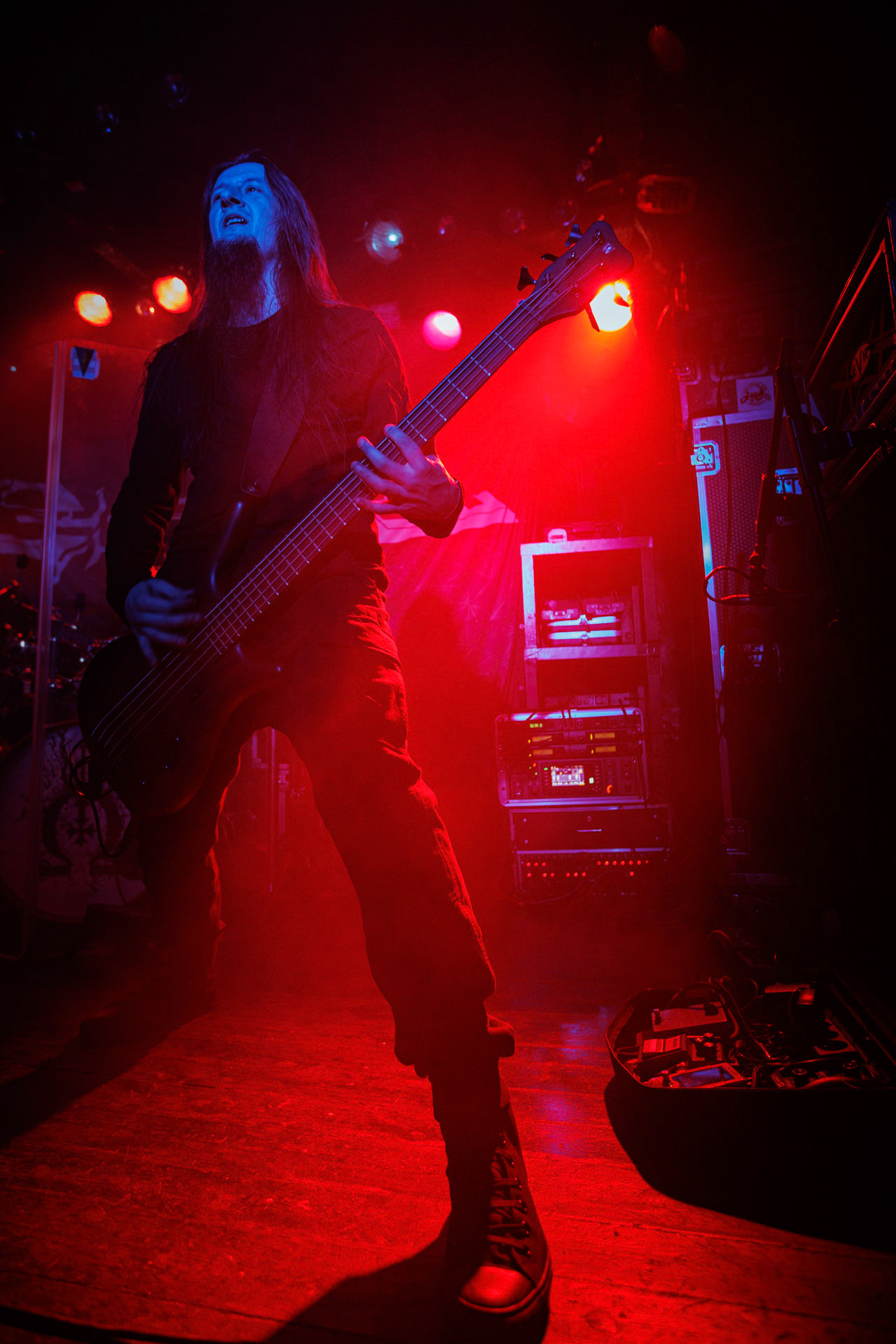 18.03.2022 Thy Disease - INFERNALIS RESURGENTIS - Warszawski koncert zespolu Thy Disease.Black metal, death metal, polski metal. n/z Andrew – bassfot. Andrzej Wasilkiewicz/Reporter