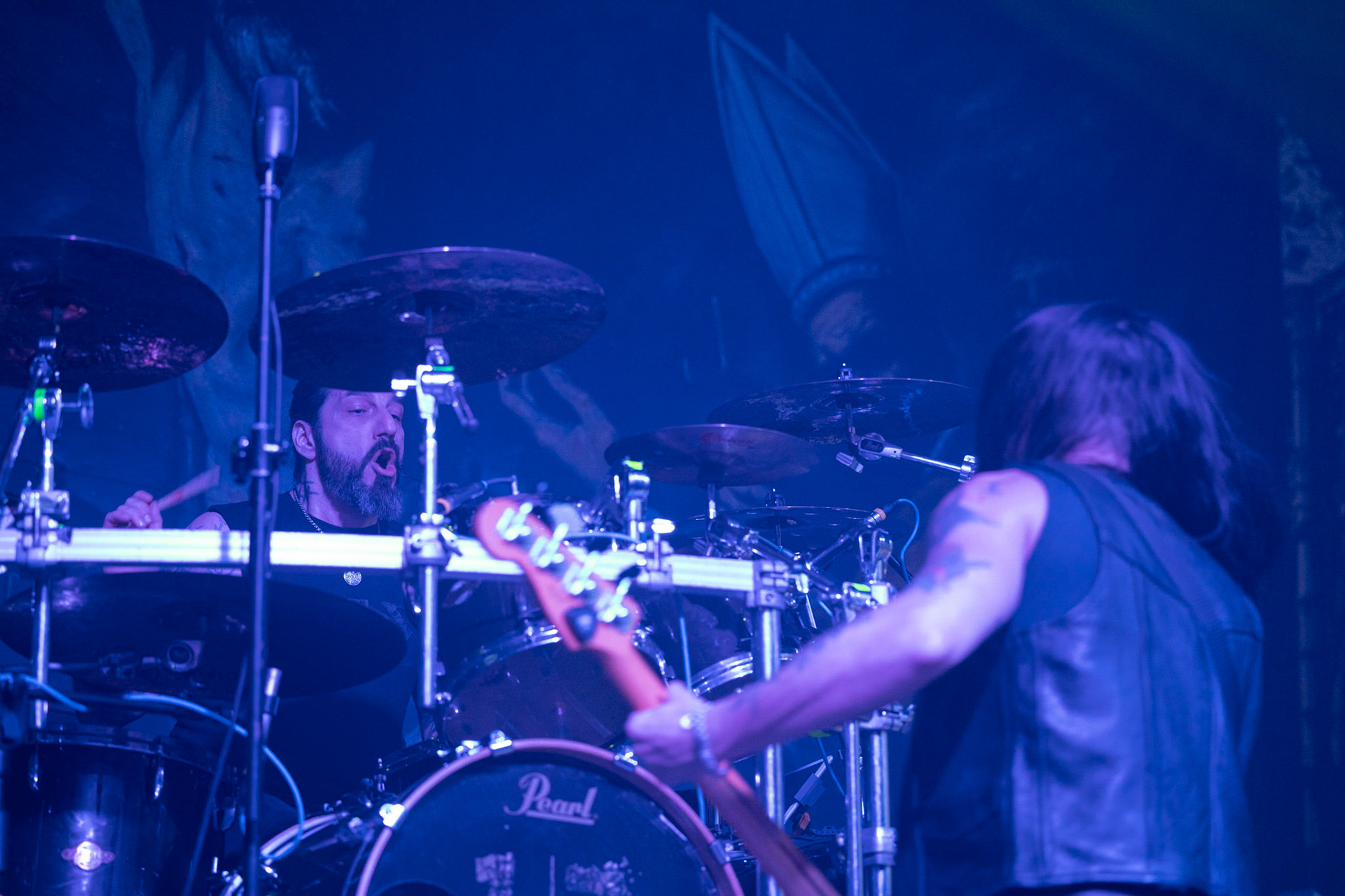 25.11.2019 Warszawa Klub Progresja Europejska Trasa Moonspell z Rotting Christ 2019 
koncert Rotting Christ
N/z Sakis Tolis gitara wokal
N/z Themis Tolis perkusja 
N/z Vagelis Karzis gitara basowa
N/z George Emmanuel  gitara
fot. Andrzej Wasilkiewicz/REPORTER