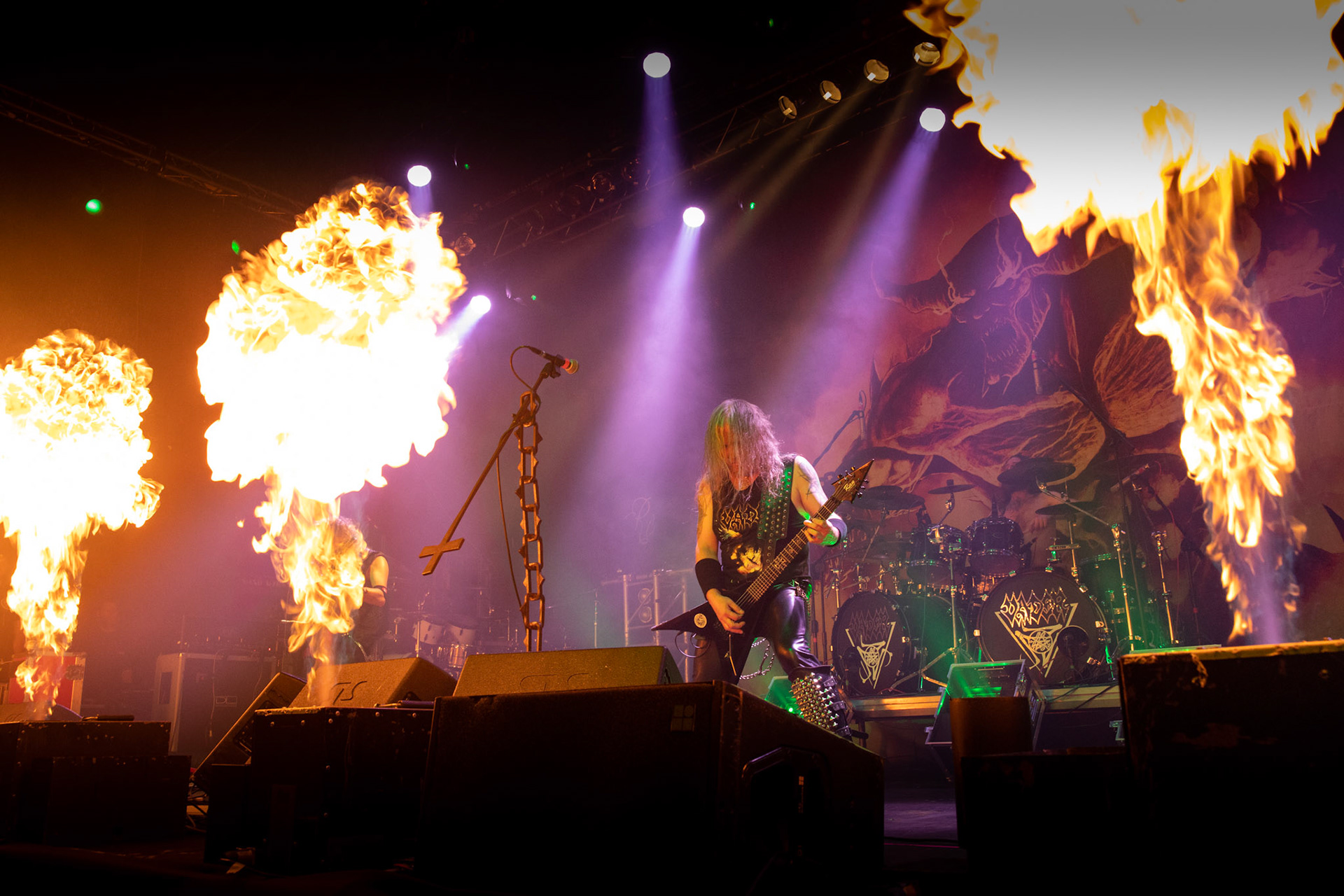 Legendy Metalu Vader - Death Metal - koncert Legendy Metalu w warszawskiej Progresji, 
Peter: Guitar + Vocals
Pajak: Guitar
Hal: Bass
James: Drums
fot. Andrzej kaziq Wasilkiewicz/Reporter