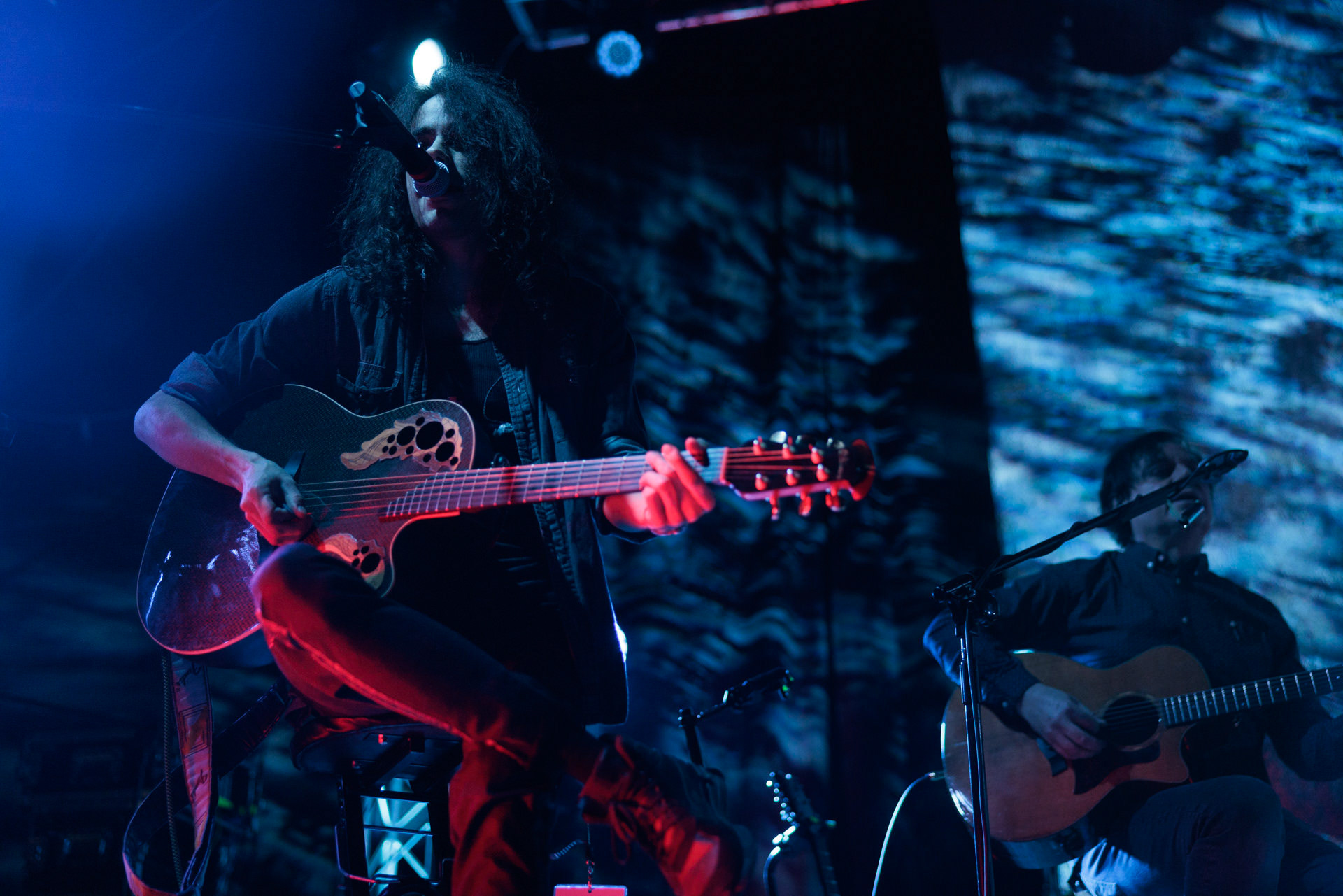 20.02.2022 Wilki 30lat akustycznie - Mija okragle 30 lat od czasu wydania debiutanckiej plyty “Wilki”.Koncert w warszawskiej Progresji. n/z Robert Gawlinskifot. Andrzej Wasilkiewicz/Reporter