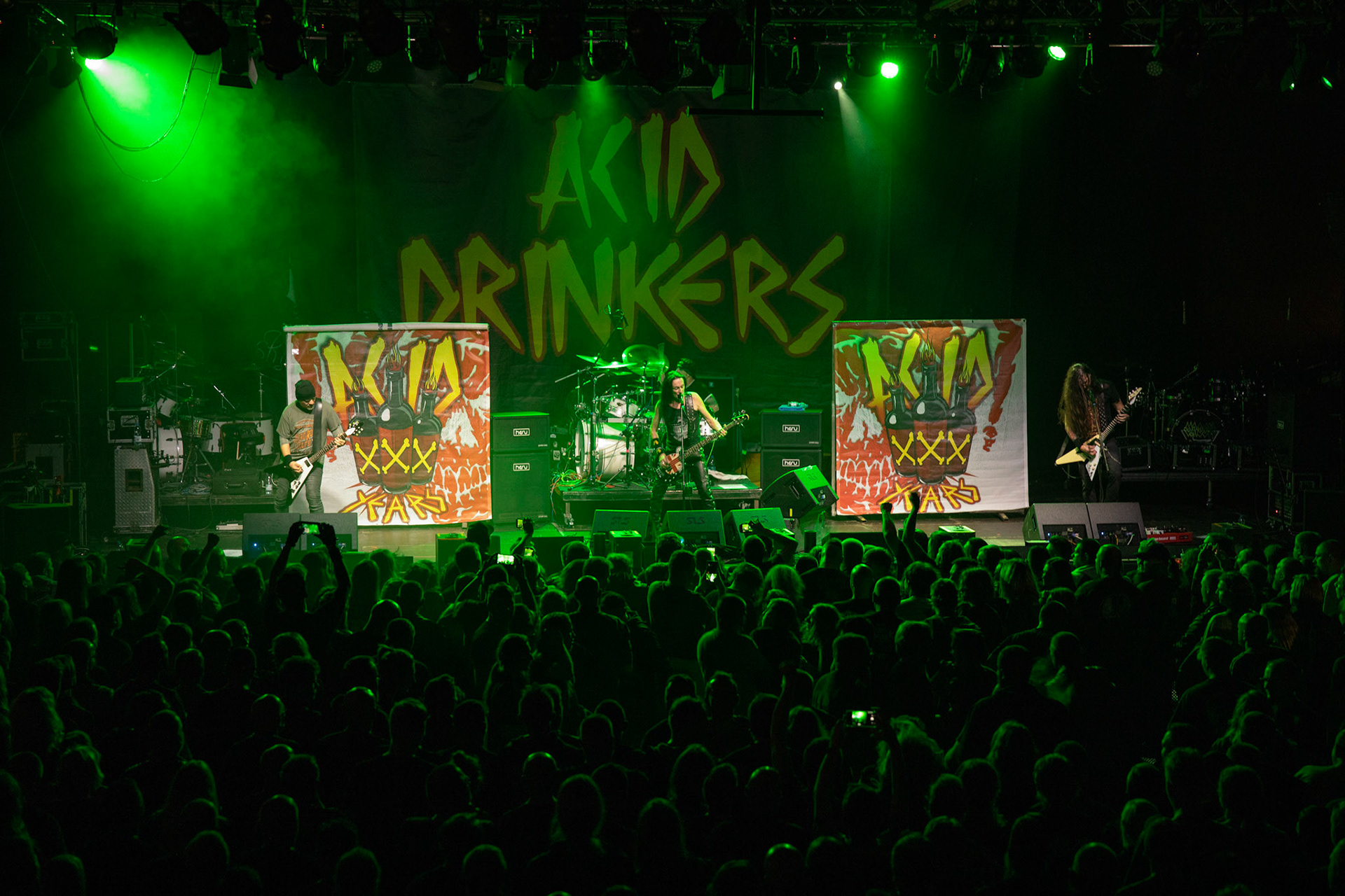 Legendy Metalu Acid Drinkers - rock, trashmetal, - koncert Legendy Metalu w warszawskiej Progresji, 

Tomasz "Titus" Pukacki 
Dariusz "Popcorn" Popowicz 
Maciej "Ślimak" Starosta 
Łukasz "Dzwon" Cyndzer
fot. Andrzej kaziq Wasilkiewicz/Reporter