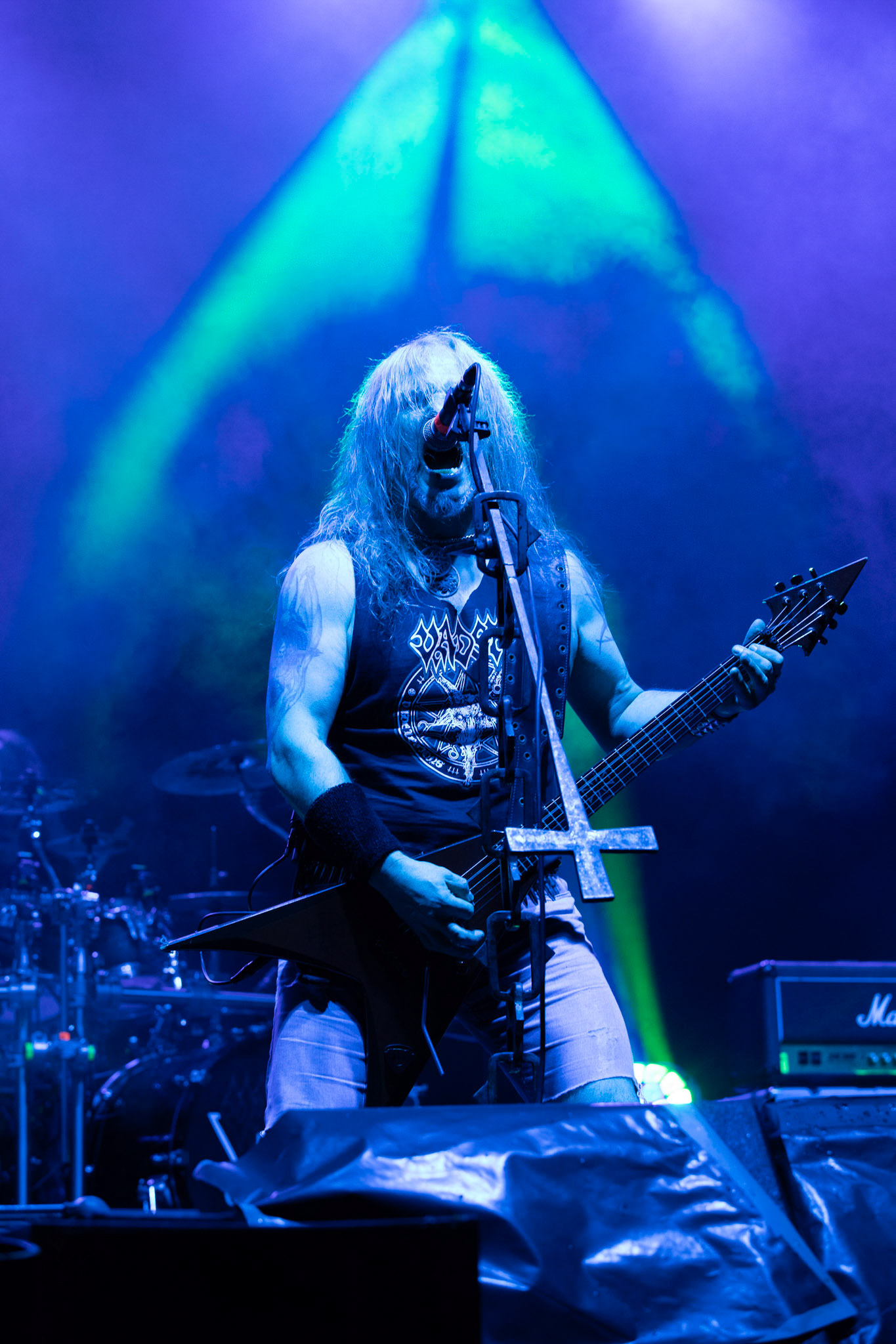 Vader - Death Metal - koncert w ramach Blitzkrieg MMXX warszawskia Progresja, Peter: Guitar + VocalsPajak: GuitarHal: BassJames: Drumsfot. Andrzej kaziq Wasilkiewicz/Reporter