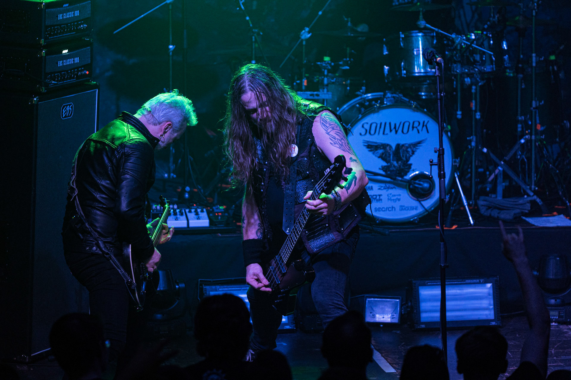 14.04.2023 Soilwork - szwedzki melodic death metal.Knock Out Productions, klub Progresja Warszawa. fot. Andrzej Wasilkiewicz/kaziq.com