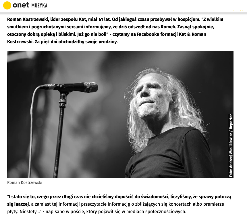 Roman Kostrzewski - KAT