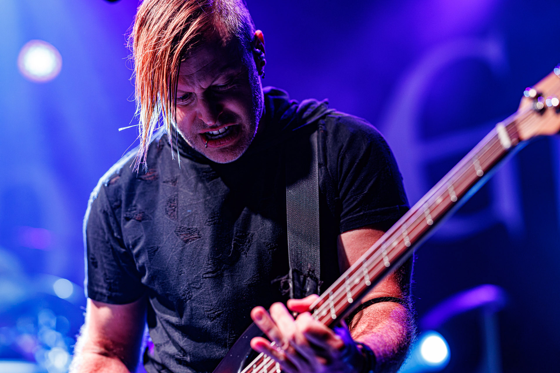 7.10.2022 Warszawski koncert Three Days Grace w klubie Progresja.Kanadyjczycy promuja nowy album EXPLOSIONS.n/z Barry Stock – gitara, n/z Brad Walst – gitara basowa, n/z Neil Sanderson – perkusja, instrumenty klawiszowe, n/z Matt Walst – wokal,Produkcja Knock Out Productions, Fot. Andrzej Wasilkiewicz/Reporter