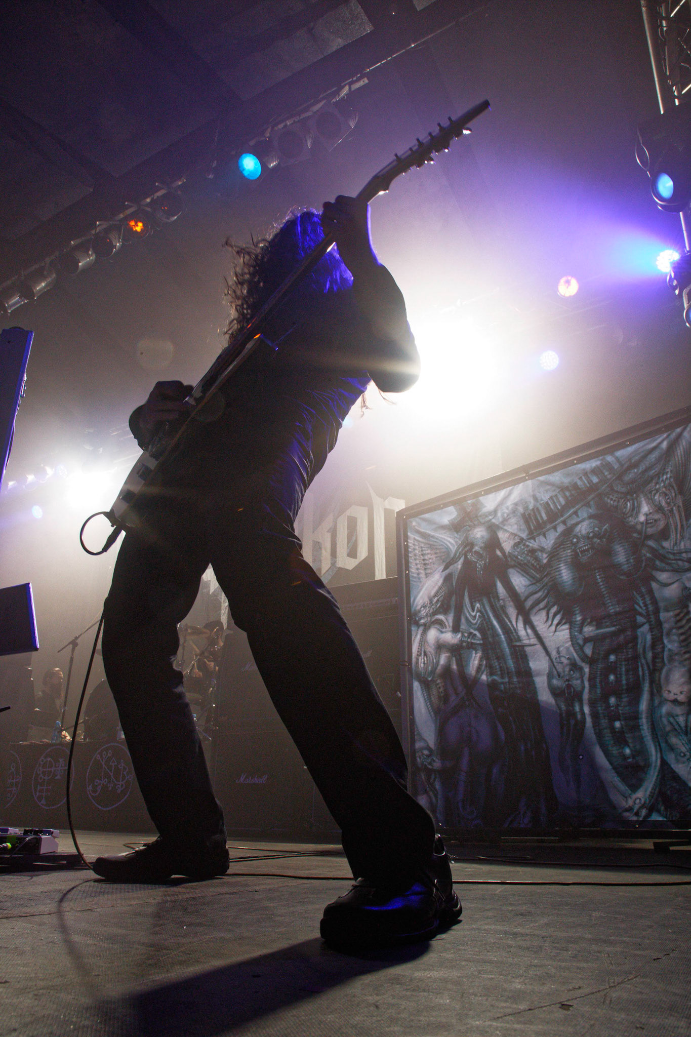 koncert Triptykon, voc. git. Tom Gwarrior, Thomas Gabriel Fischer, Szwajcaria fot. Andrzej Wasilkiewicz/Reporter