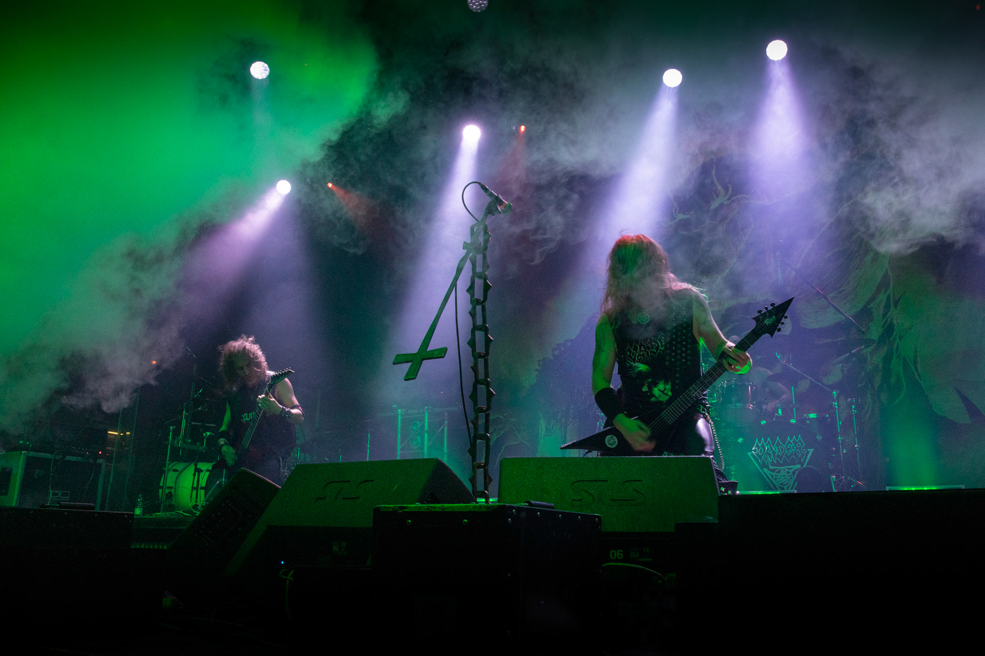 Legendy Metalu Vader - Death Metal - koncert Legendy Metalu w warszawskiej Progresji, 
Peter: Guitar + Vocals
Pajak: Guitar
Hal: Bass
James: Drums
fot. Andrzej kaziq Wasilkiewicz/Reporter